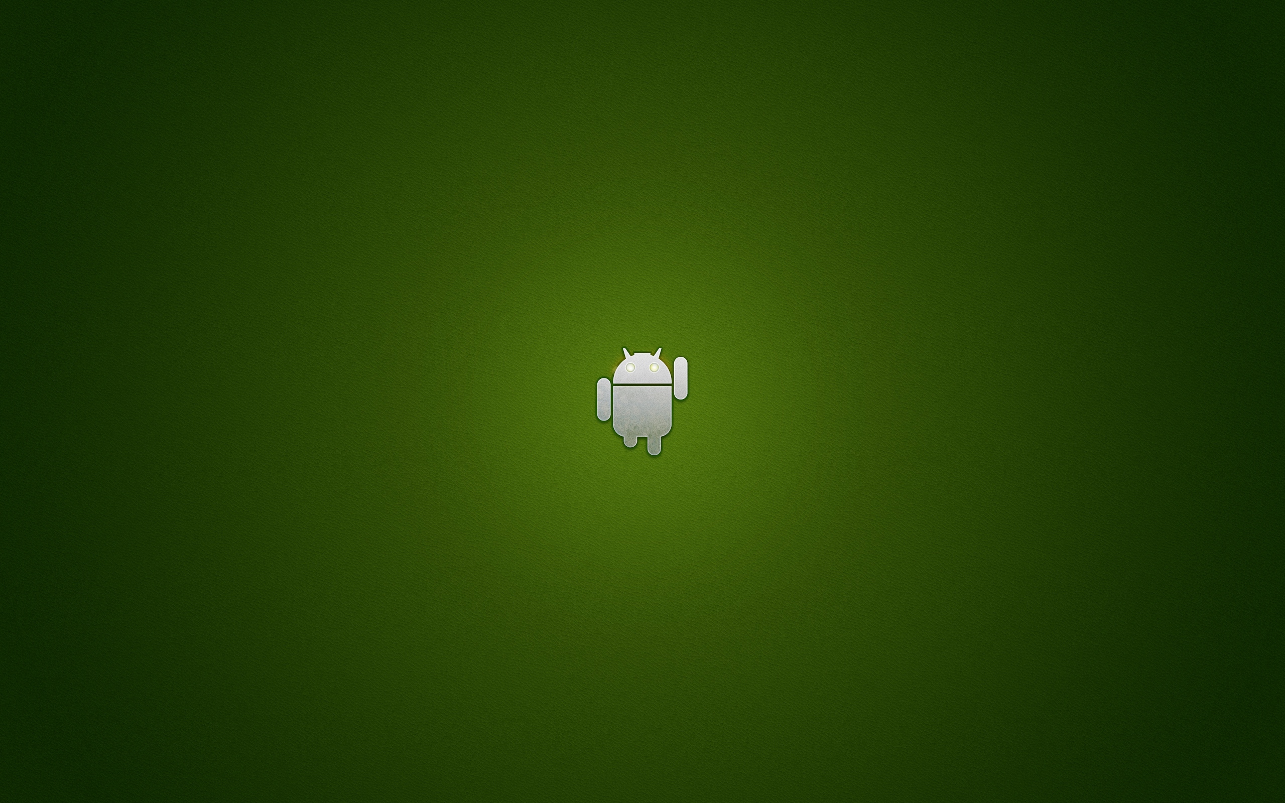Download wallpaper 2560x1600 android, robot, os, green, gray HD
