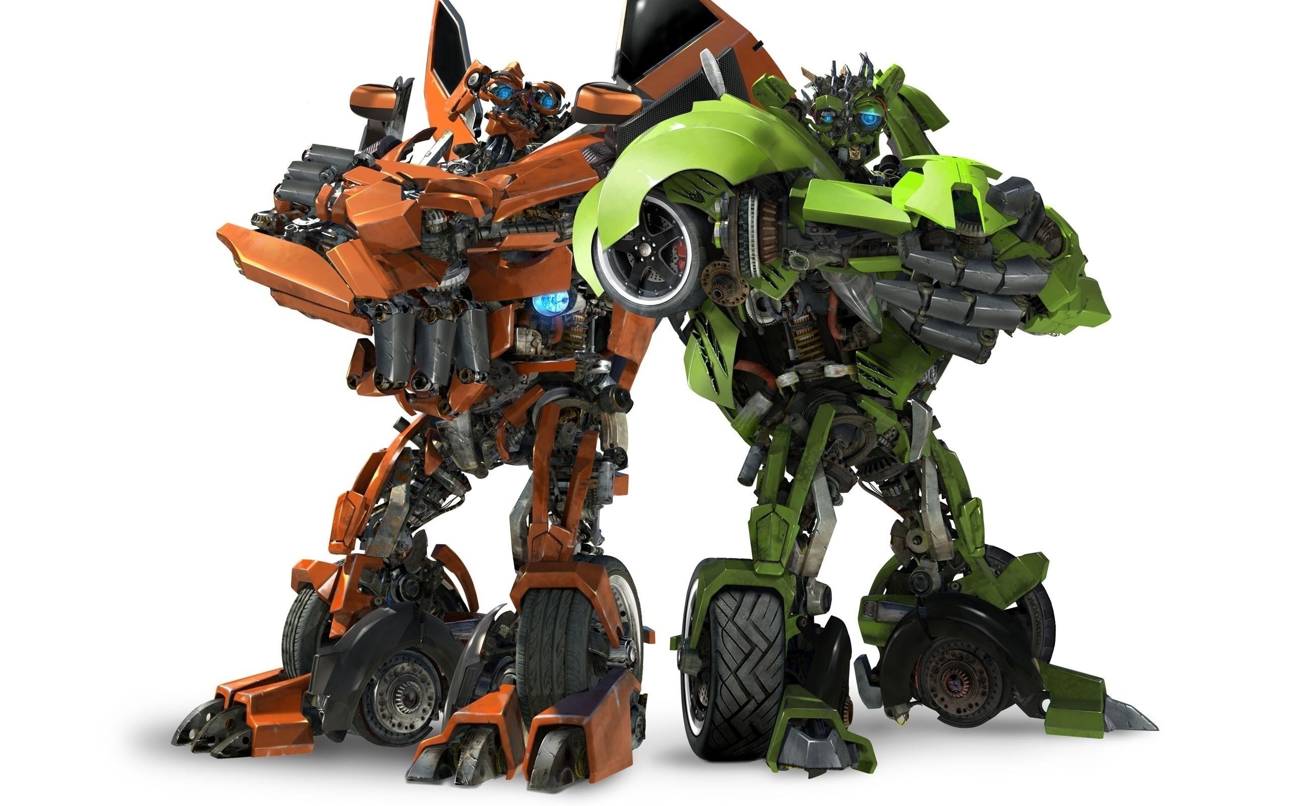robot transformers green orange wallpaper and background