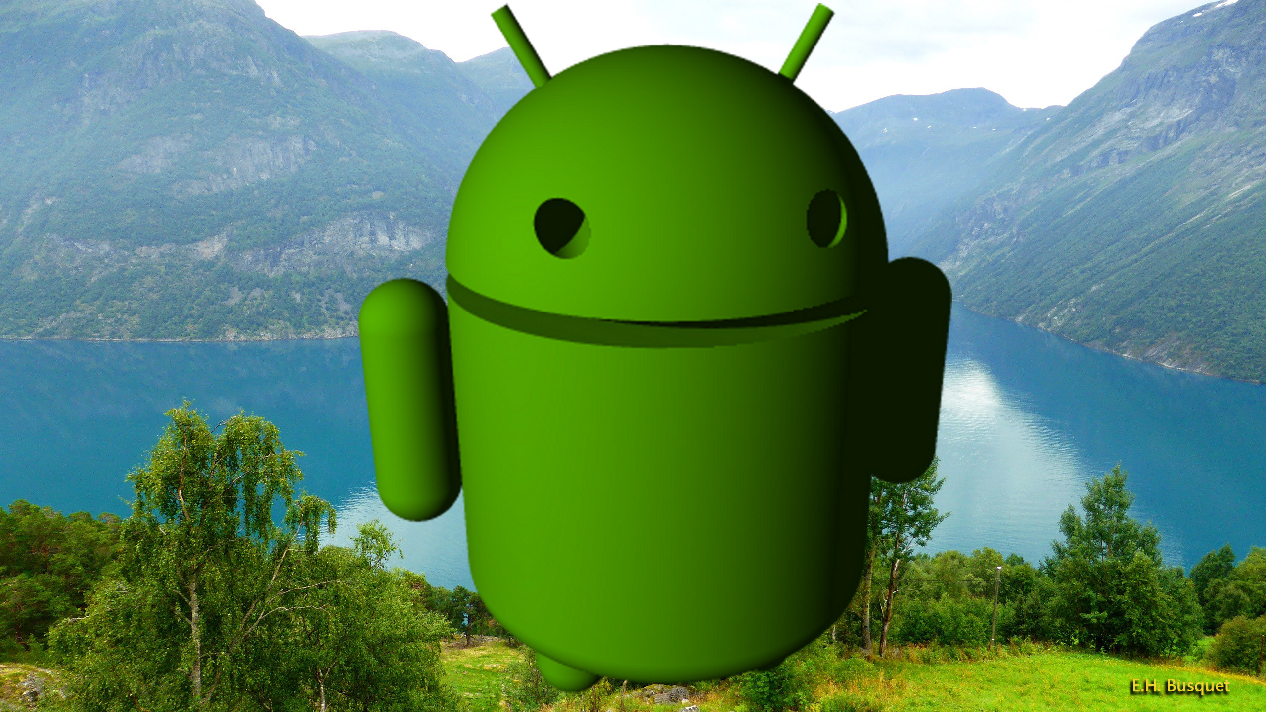 Green Android Robot. Barbaras HD Wallpaper
