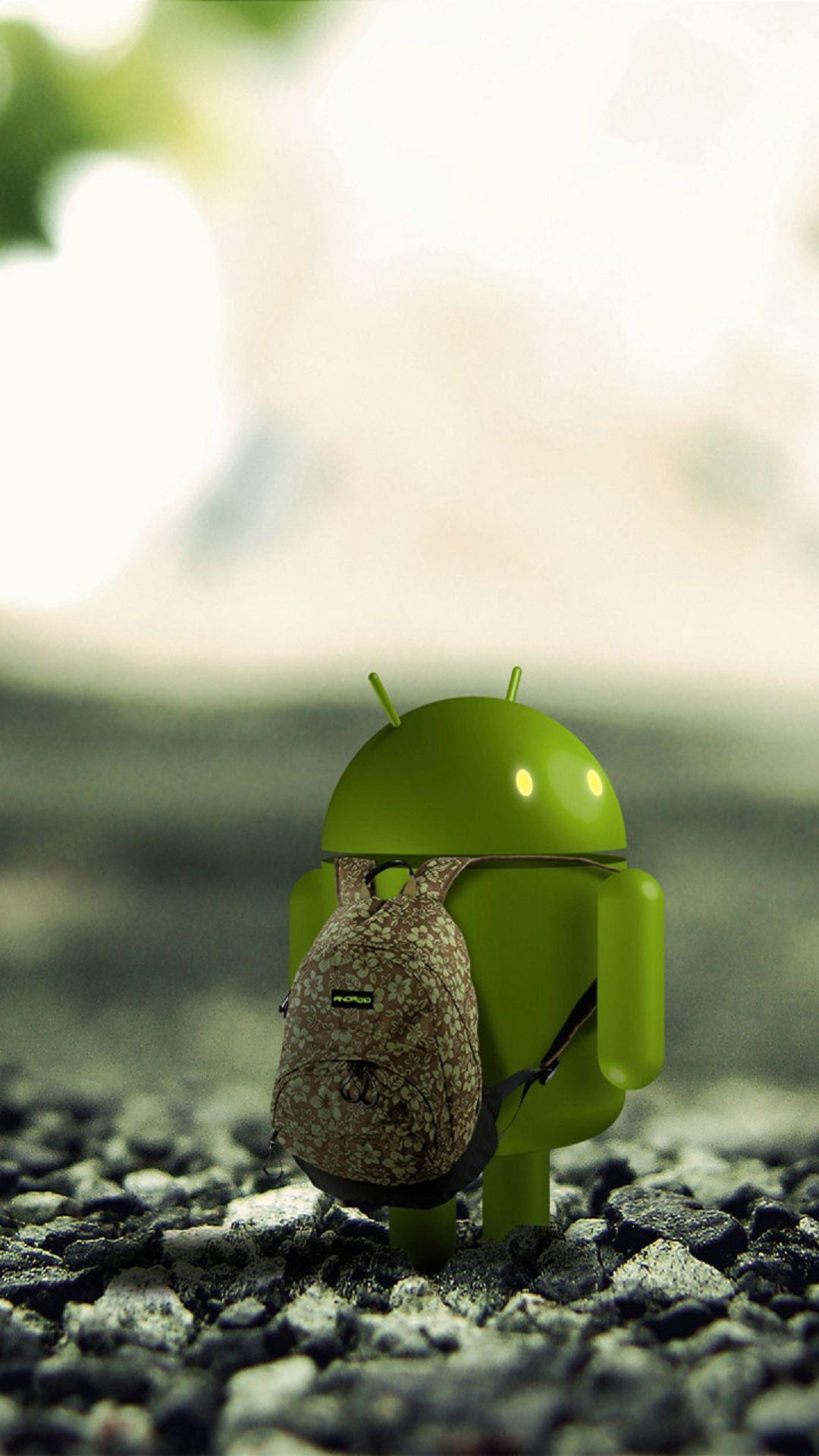 Android Robot Backpack Android Wallpaper free download