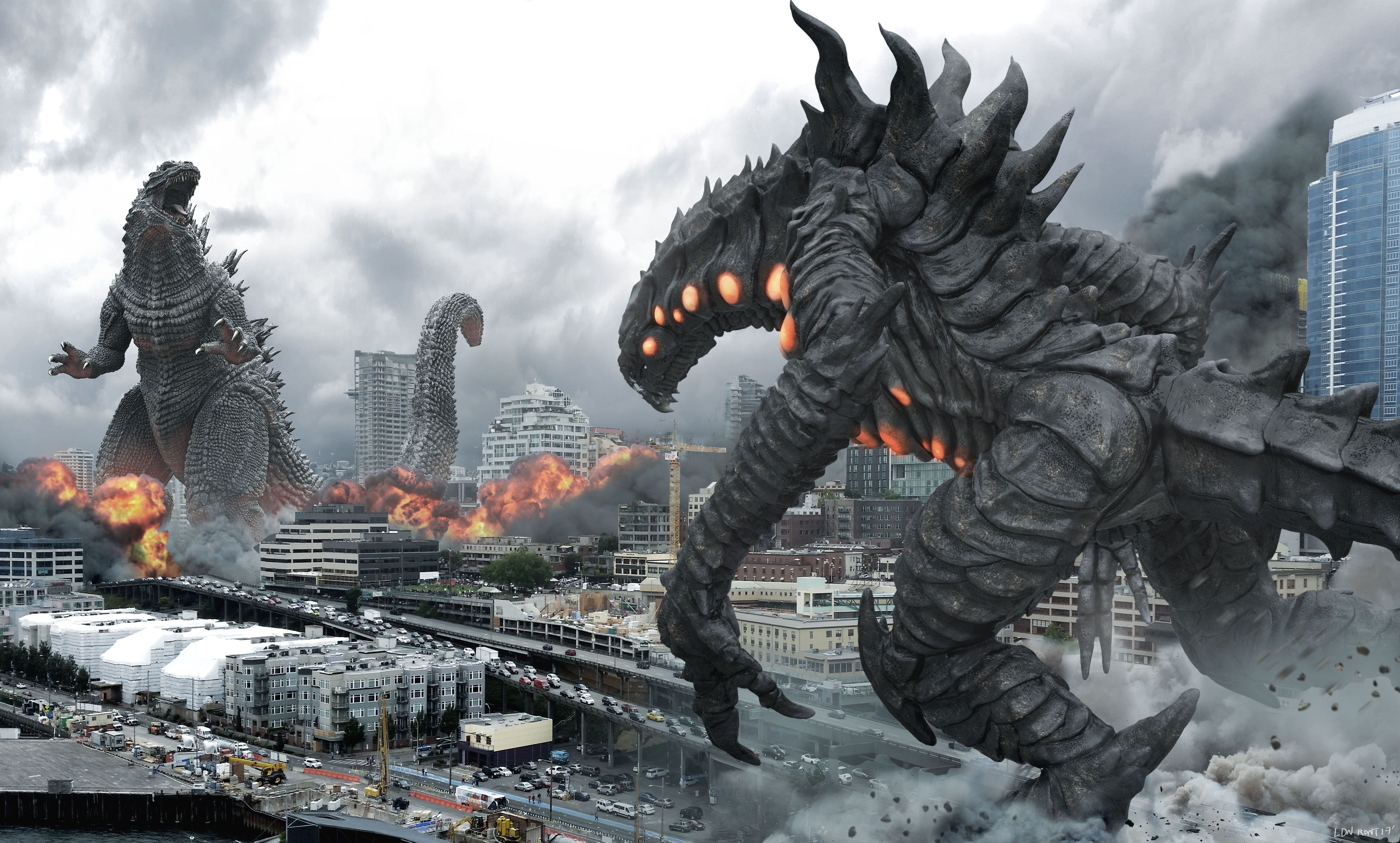 Godzilla 3D Wallpaper Free Godzilla 3D Background