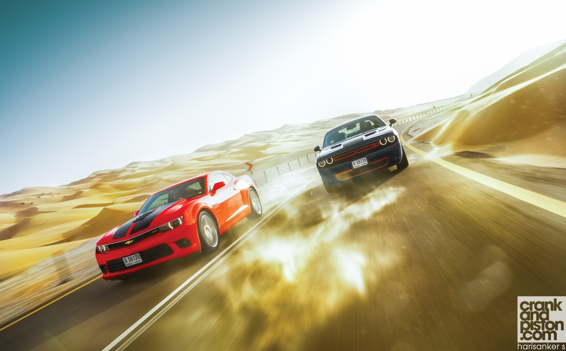 Mustang GT Vs Challenger R T Vs Camaro SS. Set 2