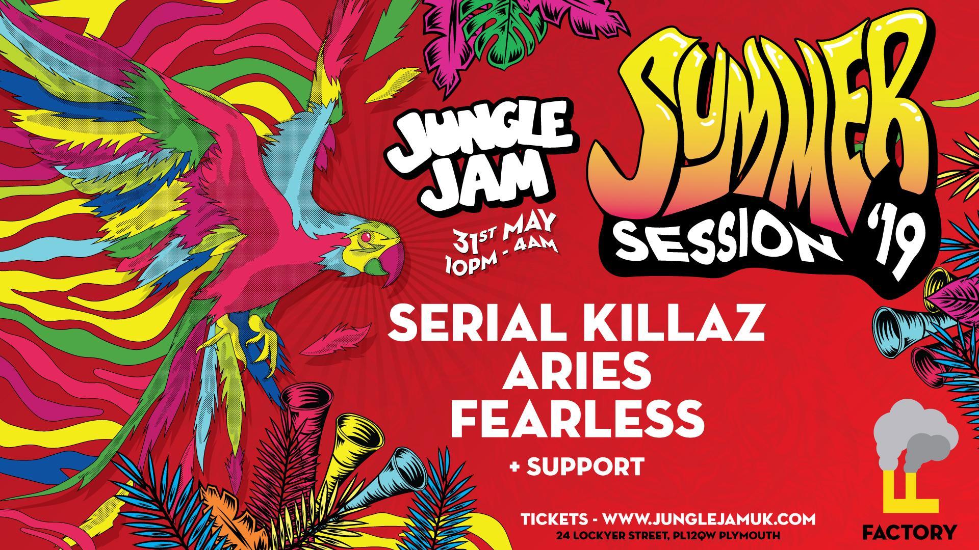 Jungle Jam Summer Session Plymouth Tickets. The Factory Plymouth