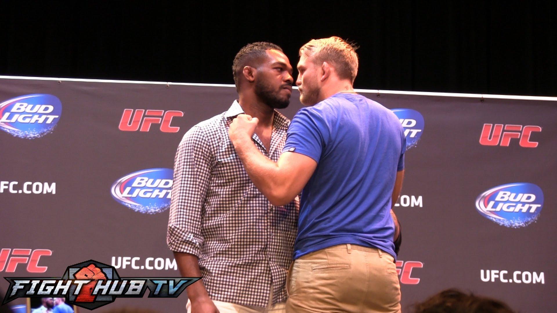 Jon Jones vs. Alexander Gustafsson: face off and press conference h