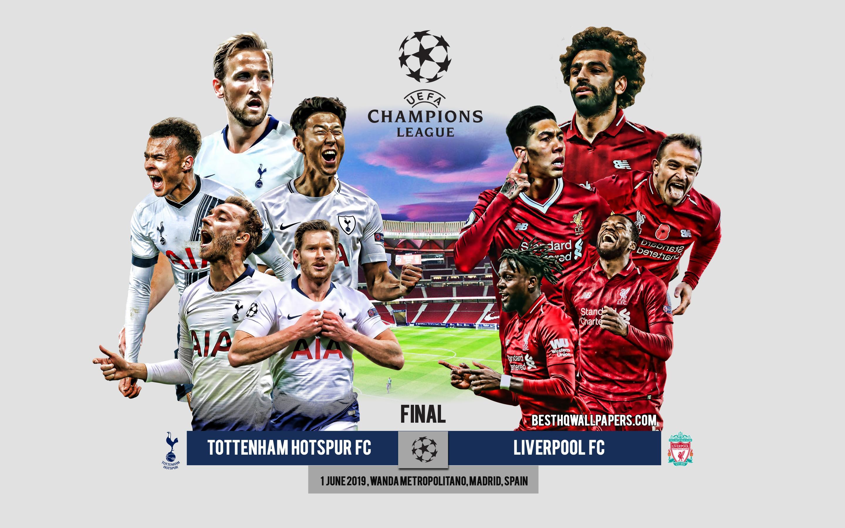 Download wallpaper Tottenham Hotspur FC vs Liverpool FC, promo