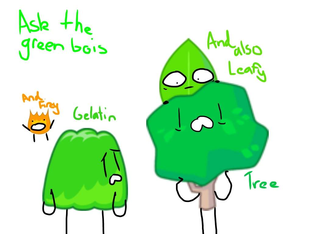 Ask the Green bois, and Firey, and also Leafy