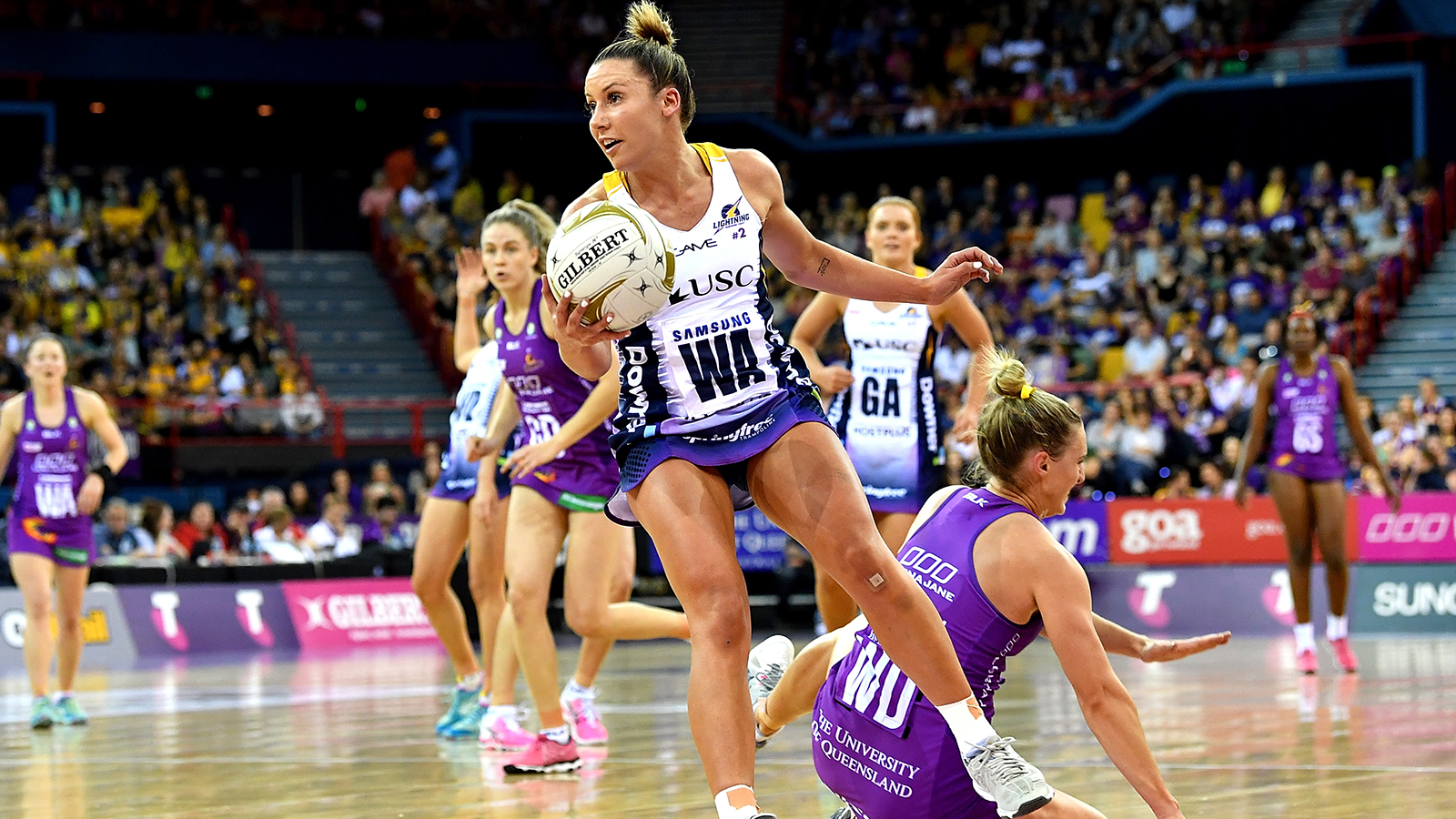 Super Netball Minor Semi Final Firebirds v Sunshine