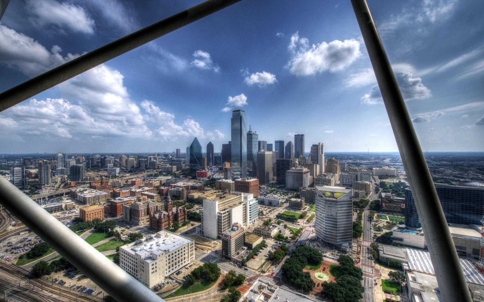 Download wallpaper Bank of America Plaza, Dallas, city panorama