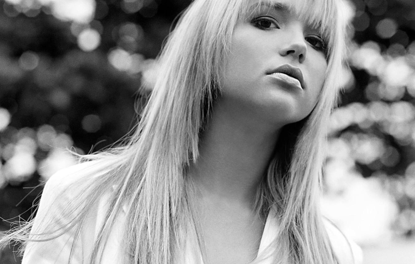 Wallpaper black and white, blonde, Arielle Kebbel image for desktop