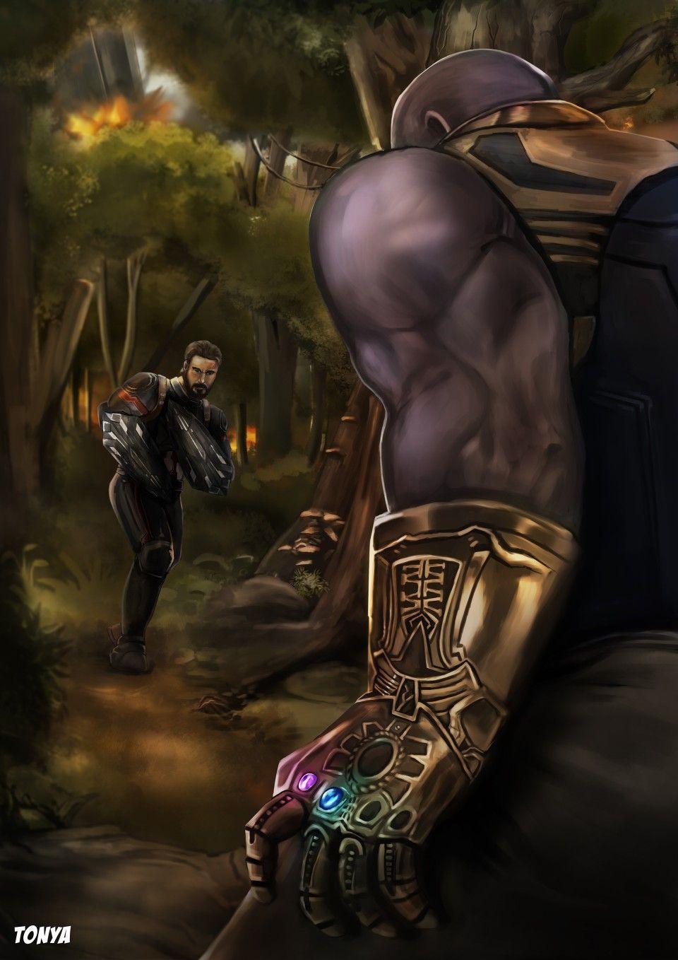 Captain America vs Thanos. Marvel, Dbz and ben 10. Marvel heroes