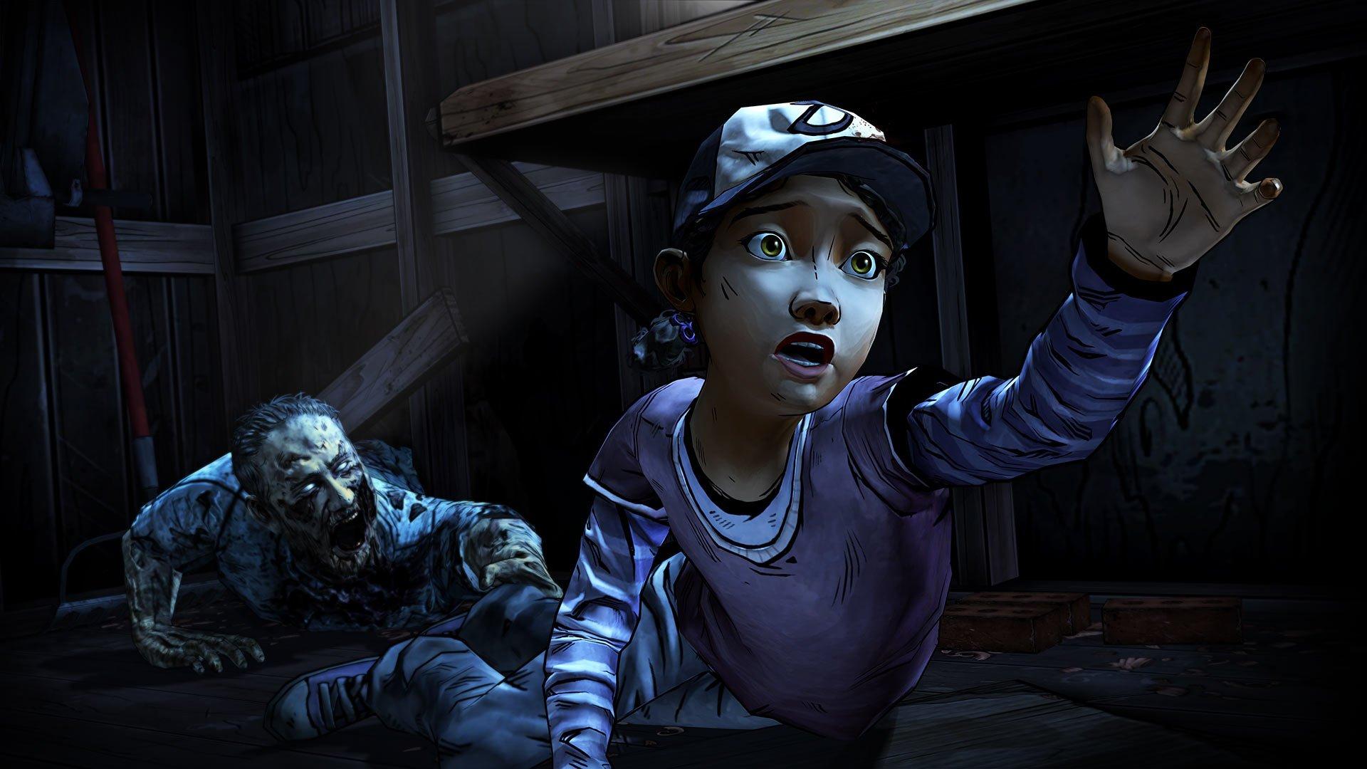 Lee And Clementine HD Wallpaper