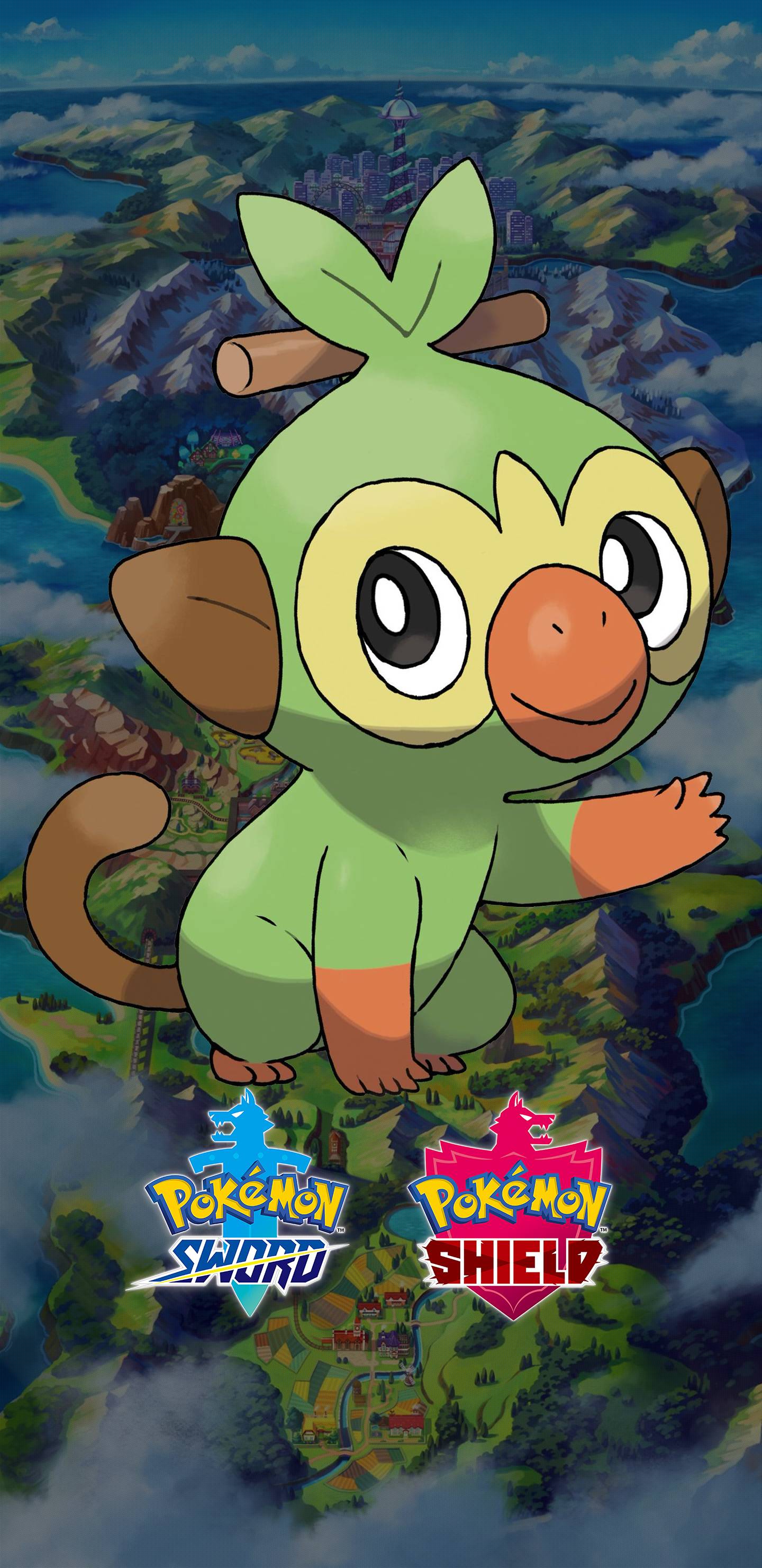 Pokemon Sword and Shield Grookey Wallpaper. Cat with Monocle