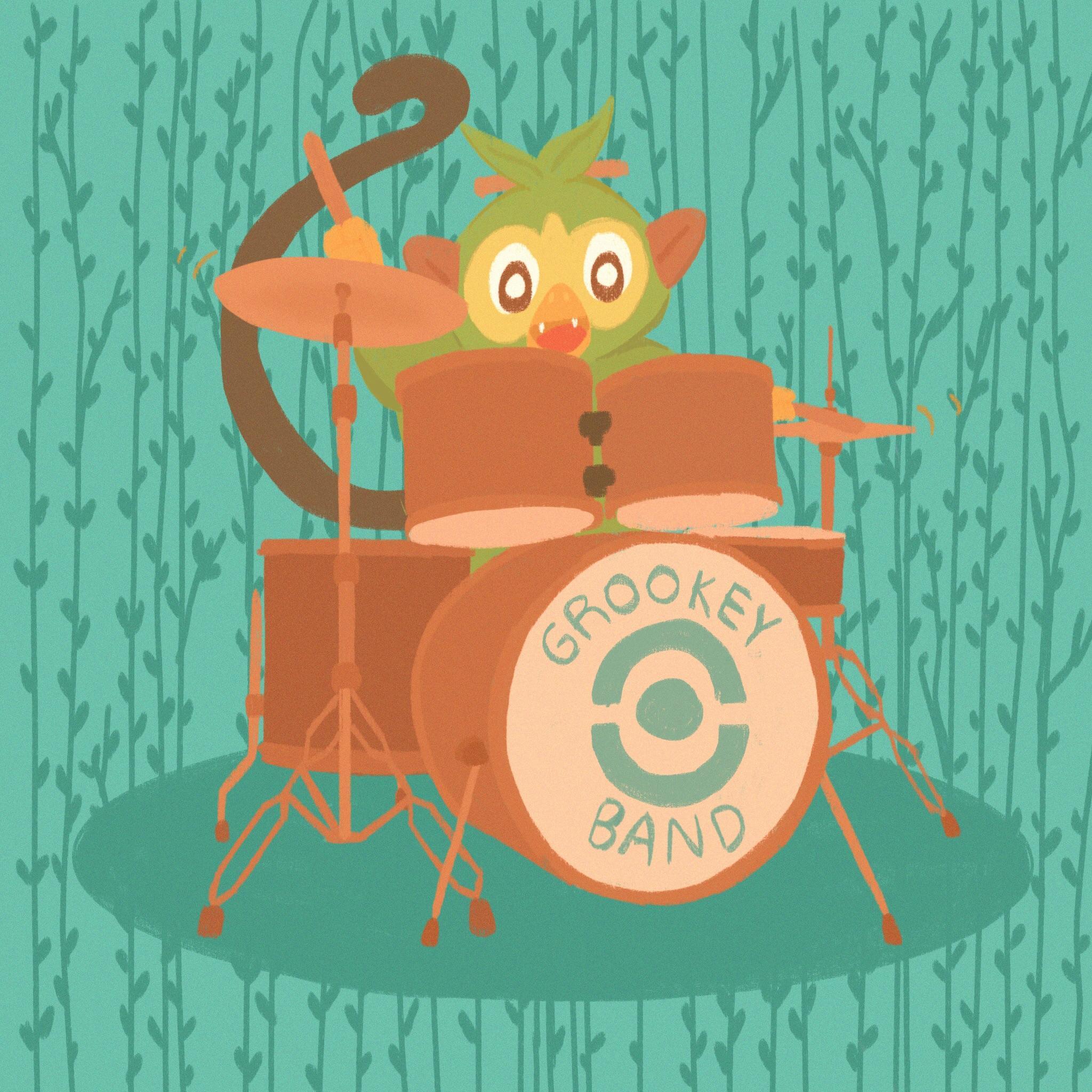 Grookey loves the drums