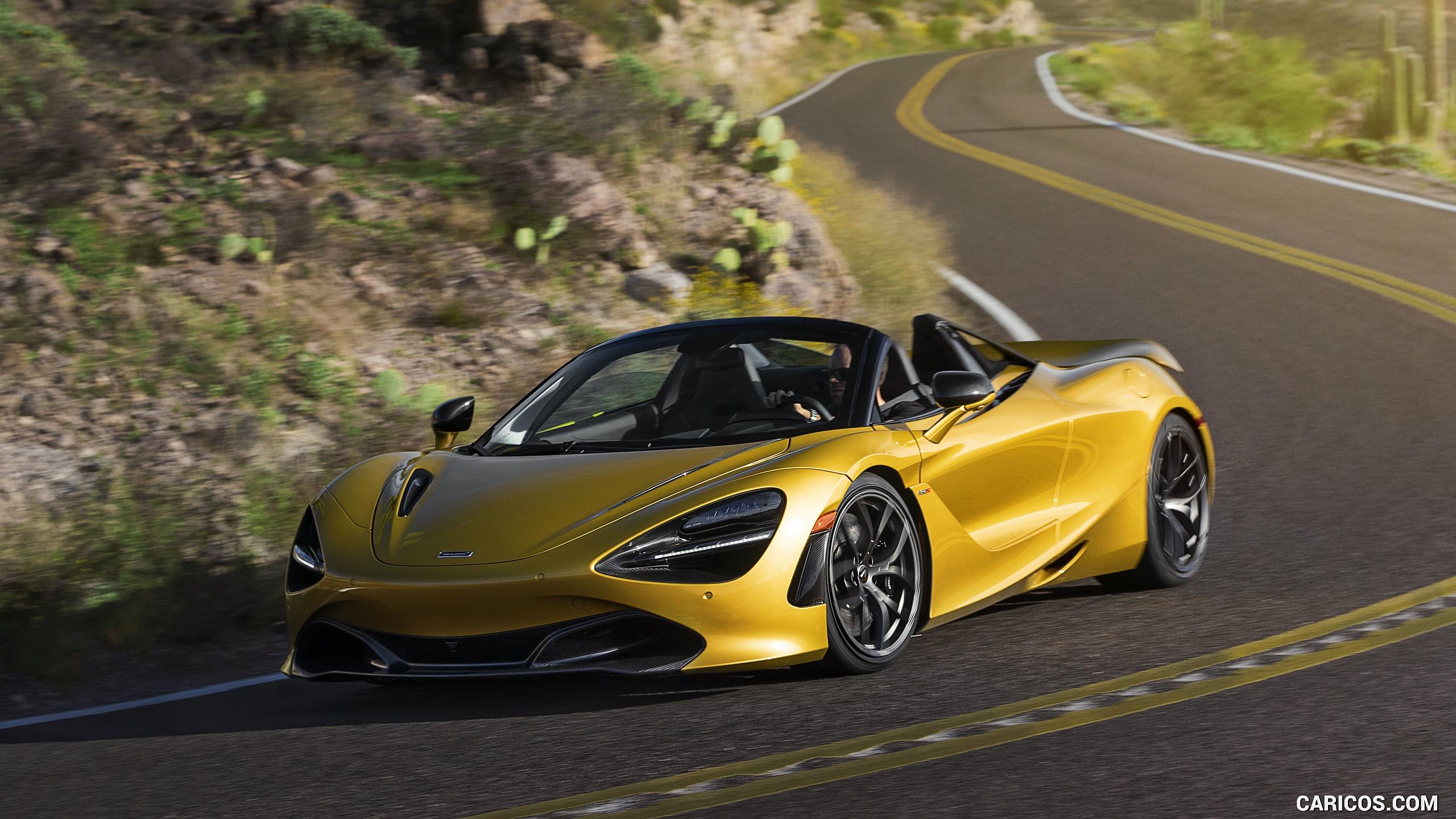 McLaren 720S Spider (Color: Aztec Gold) Three Quarter