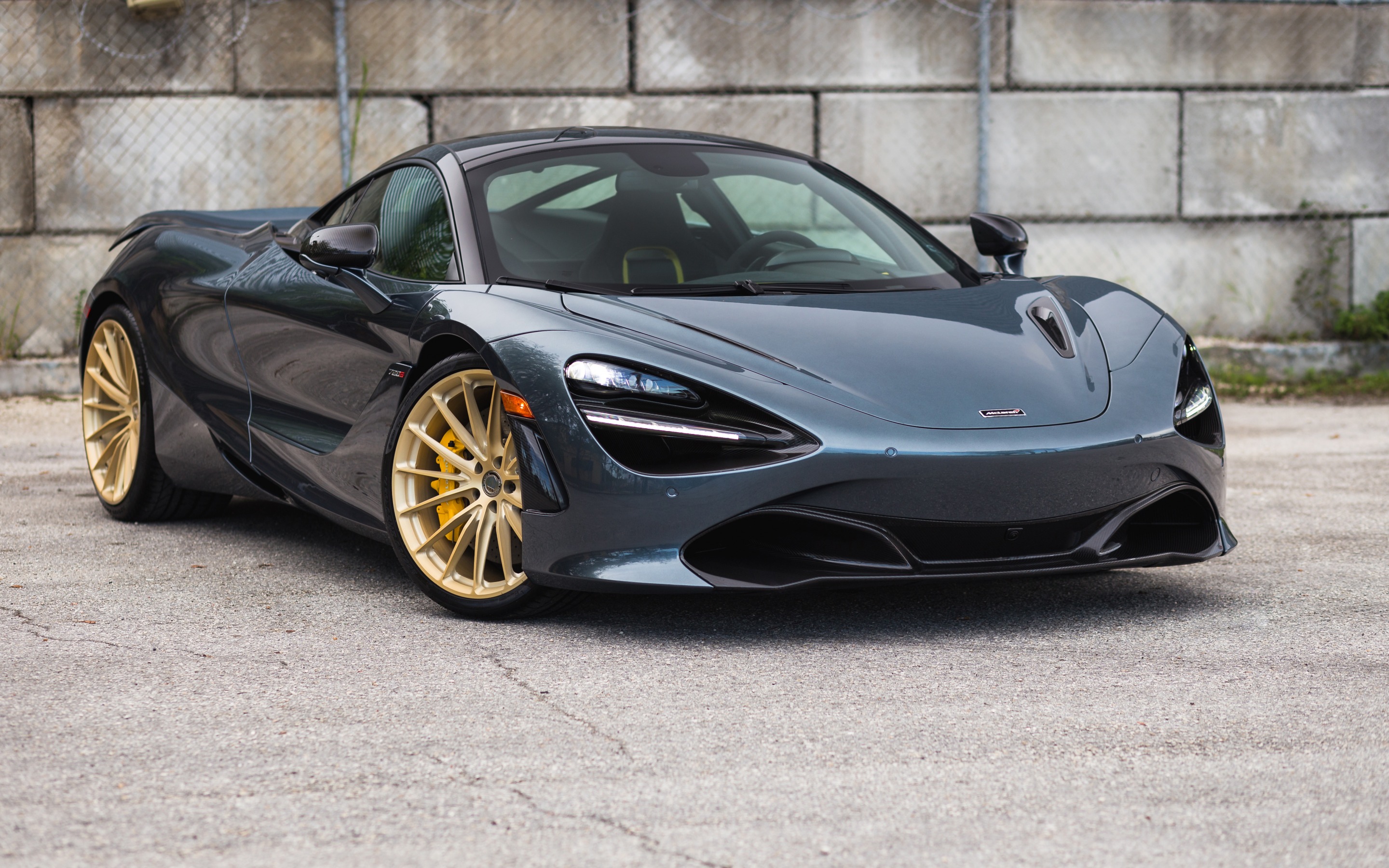 Download wallpaper Mclaren 720S, black sports coupe, supercar