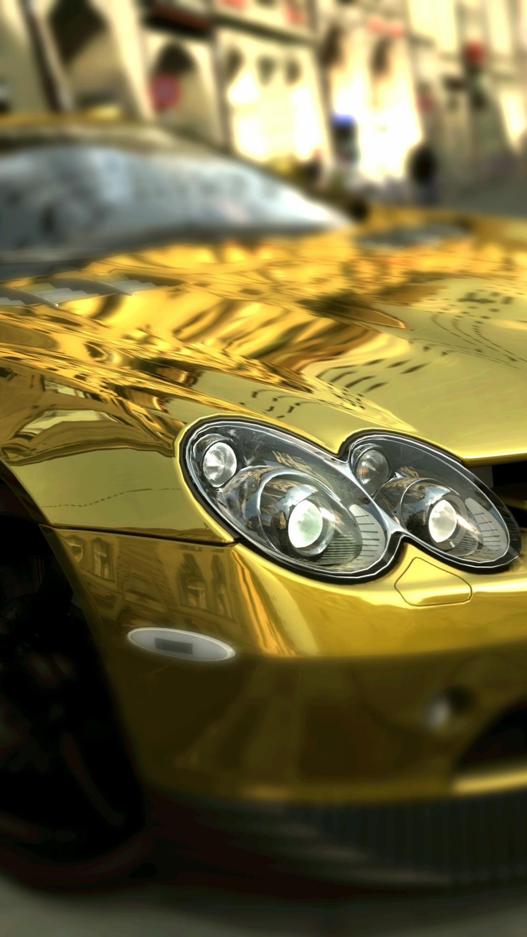 Gold mercedes benz slr mclaren Wallpaper