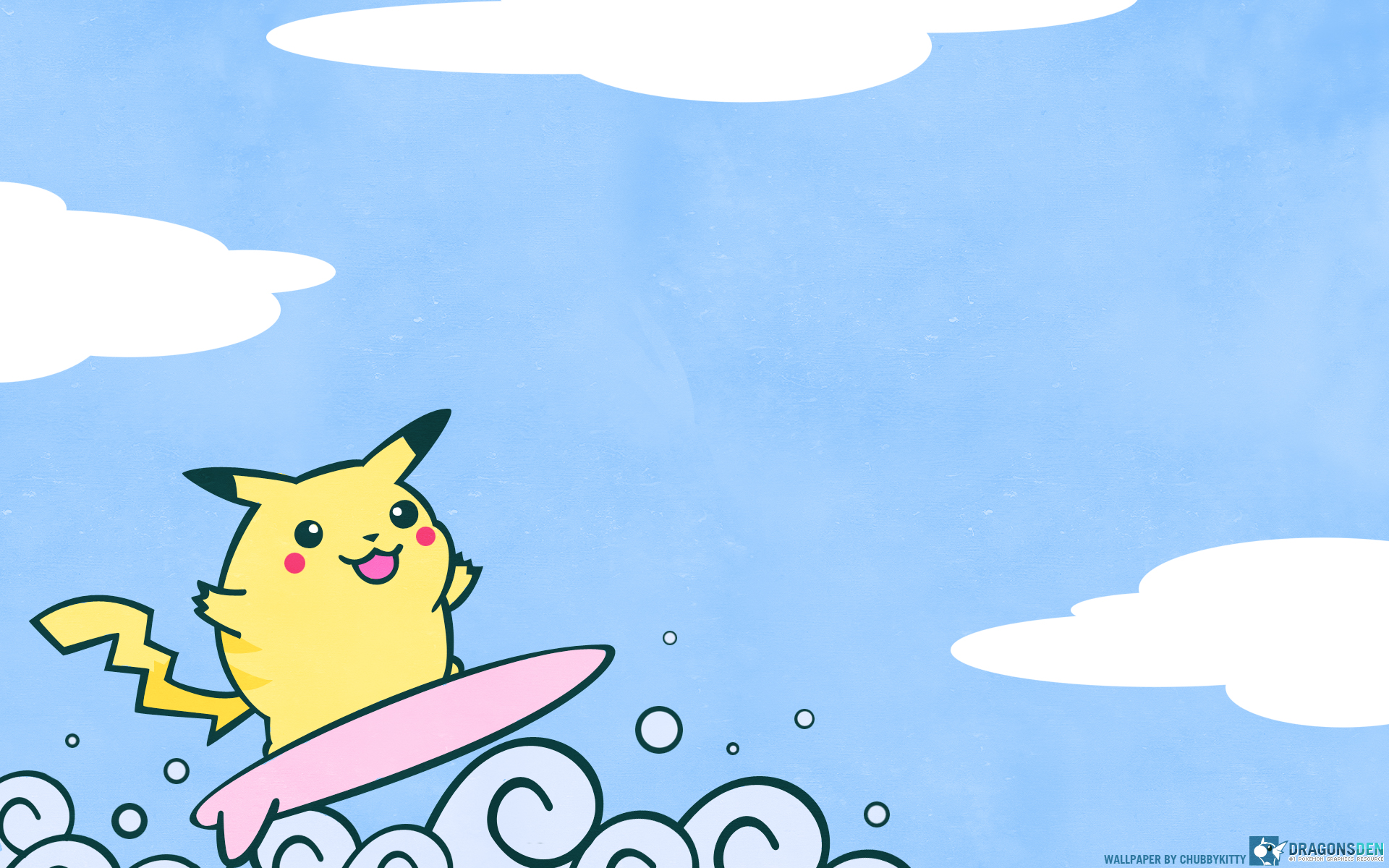 Pokémon Wallpaper: Surfing Pikachu
