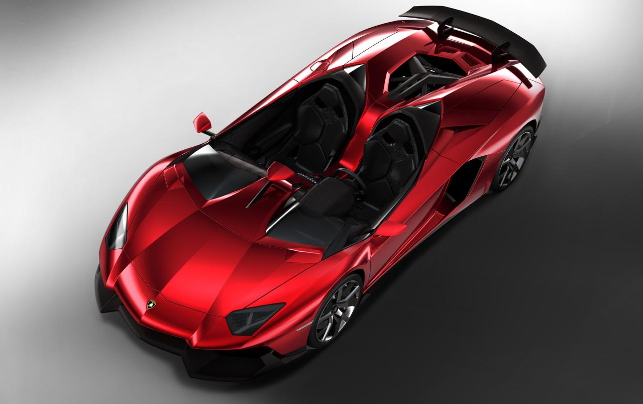 Lamborghini Aventador J Front and Side Top wallpaper