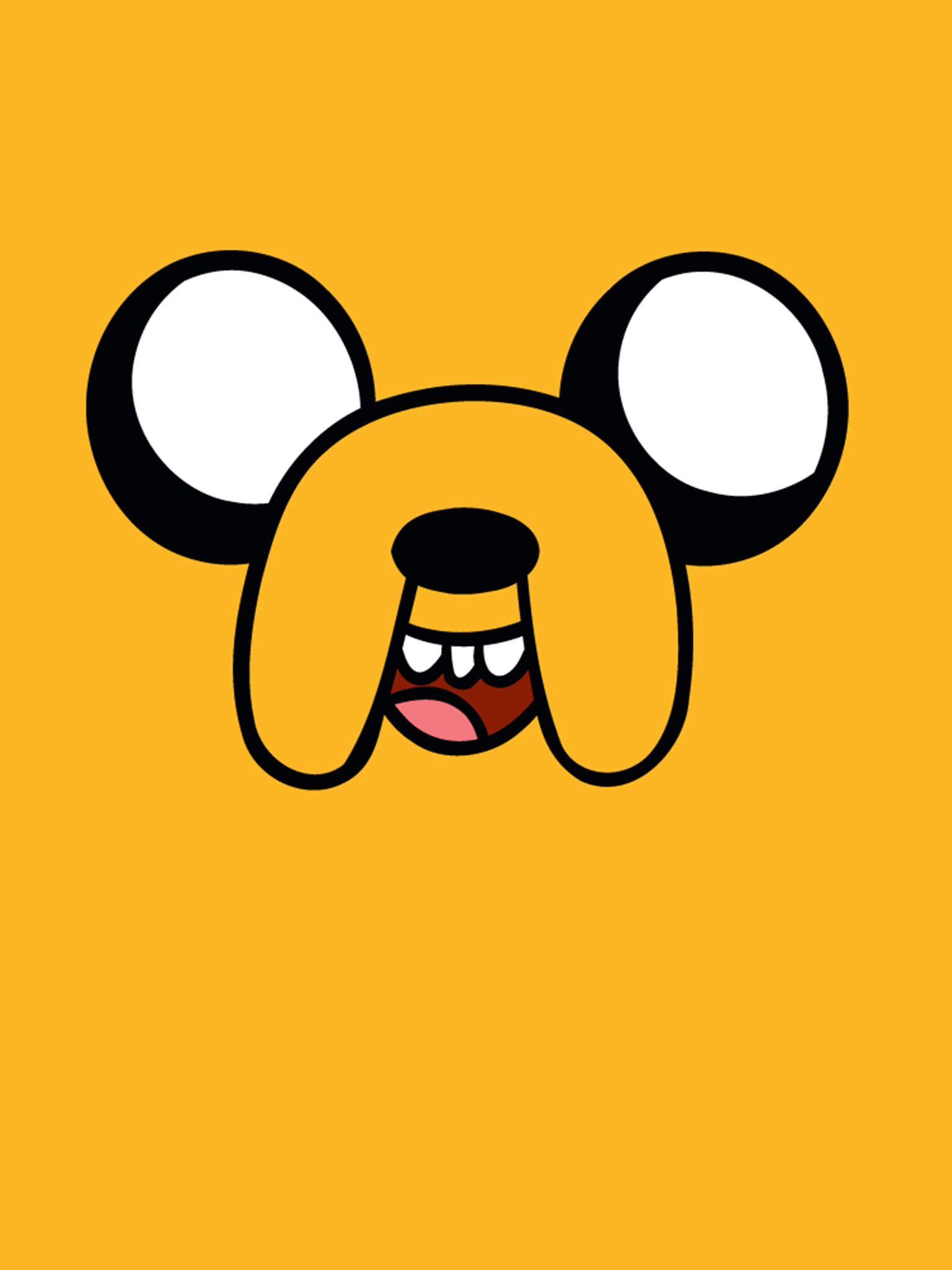 iPad Mini Wallpaper. Jake in your face! Adventure Time. Cartoon