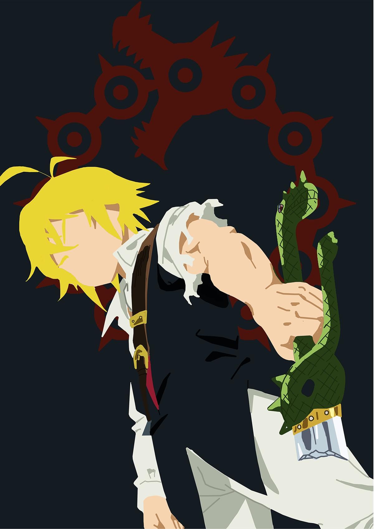 sins deadly seven anime wallpapers behance meliodas android 1080p sin kawaii manga taizai deady nanatsu sons symbols wallpapercave