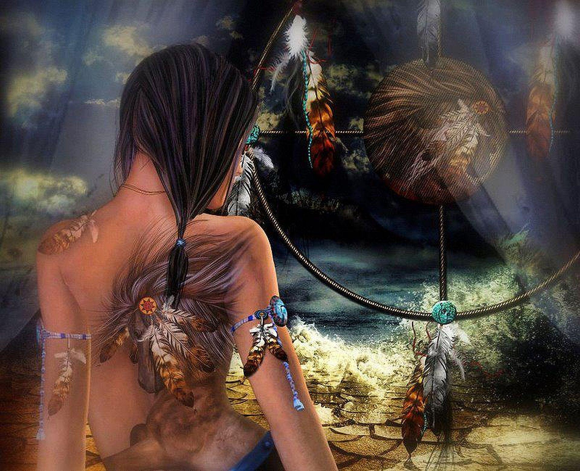 native american fantasy picture. Native american dreamcatcher