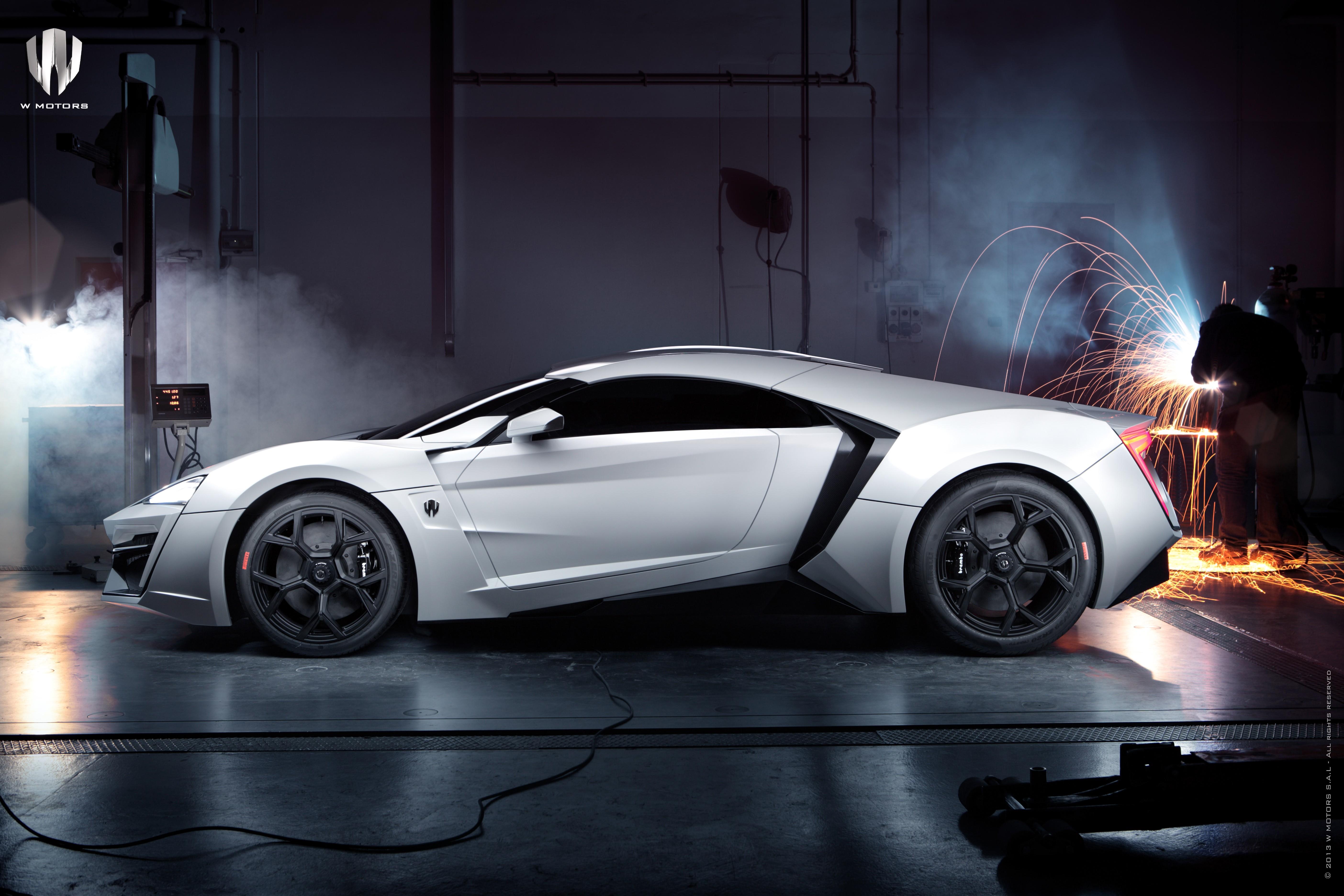 cars, vehicles, supercars, side view, W Motors Lykan HyperSport, W