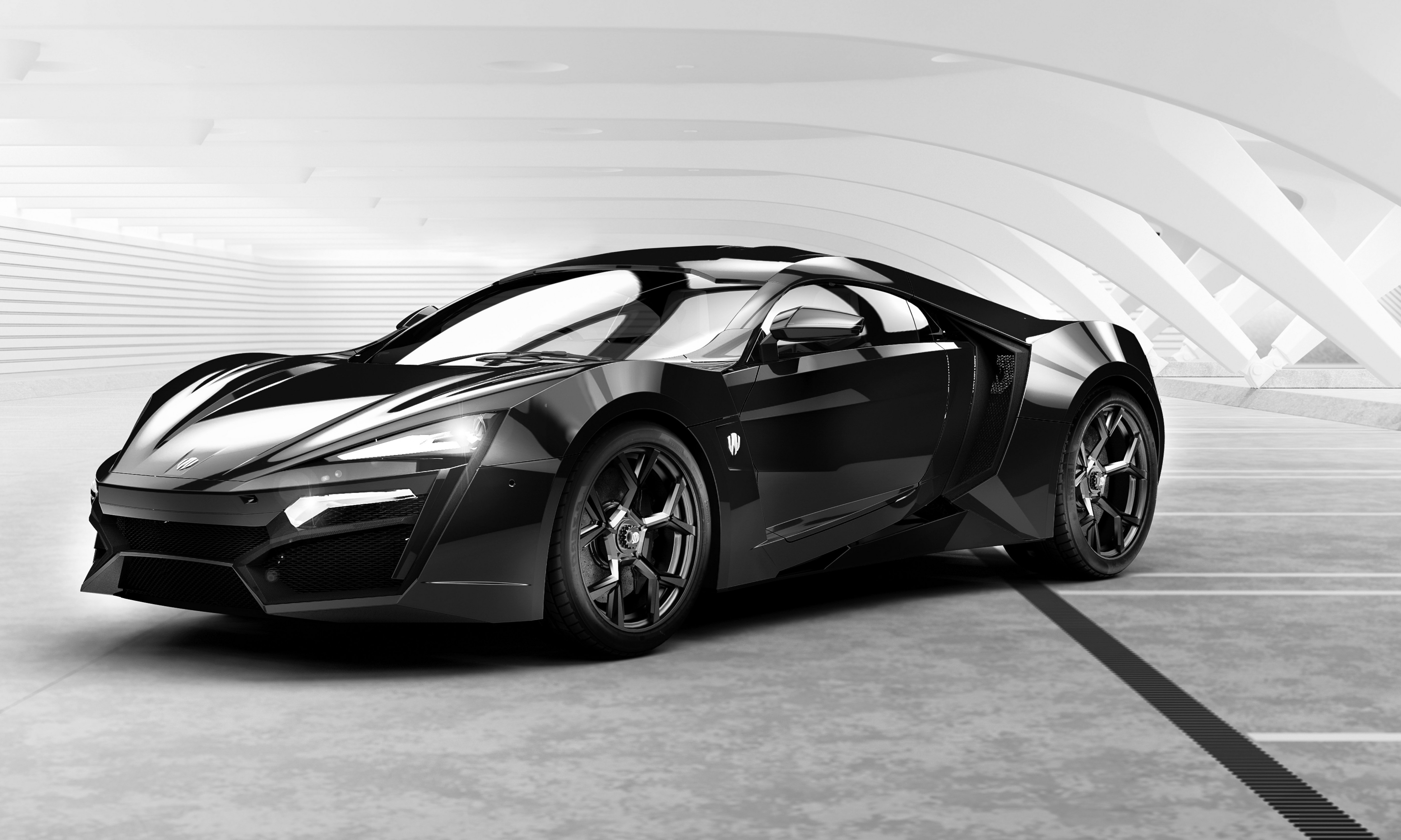 Download 5000x3000 W Motors Lykan Hypersport, Black, Supercar, Cars