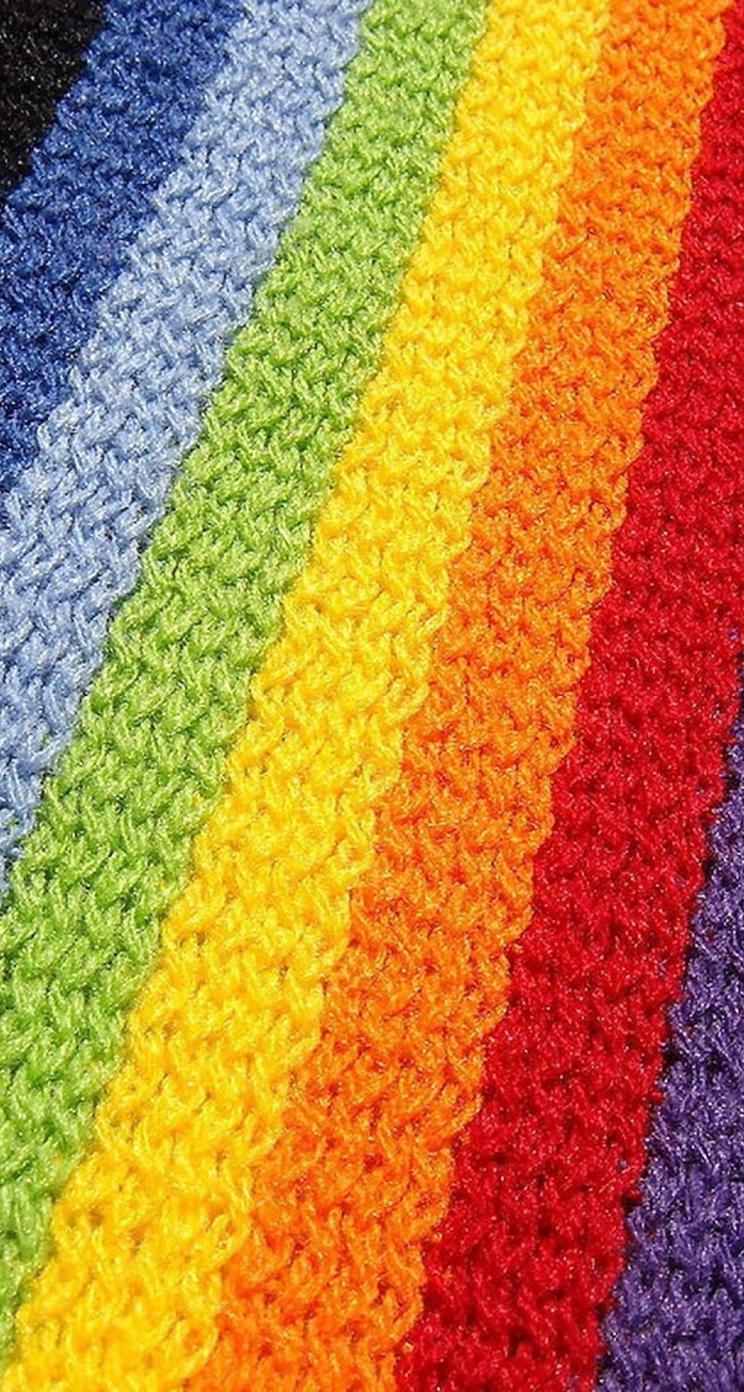 Rainbow Colorful Cloth Stripe iPhone se Wallpaper Download. iPhone