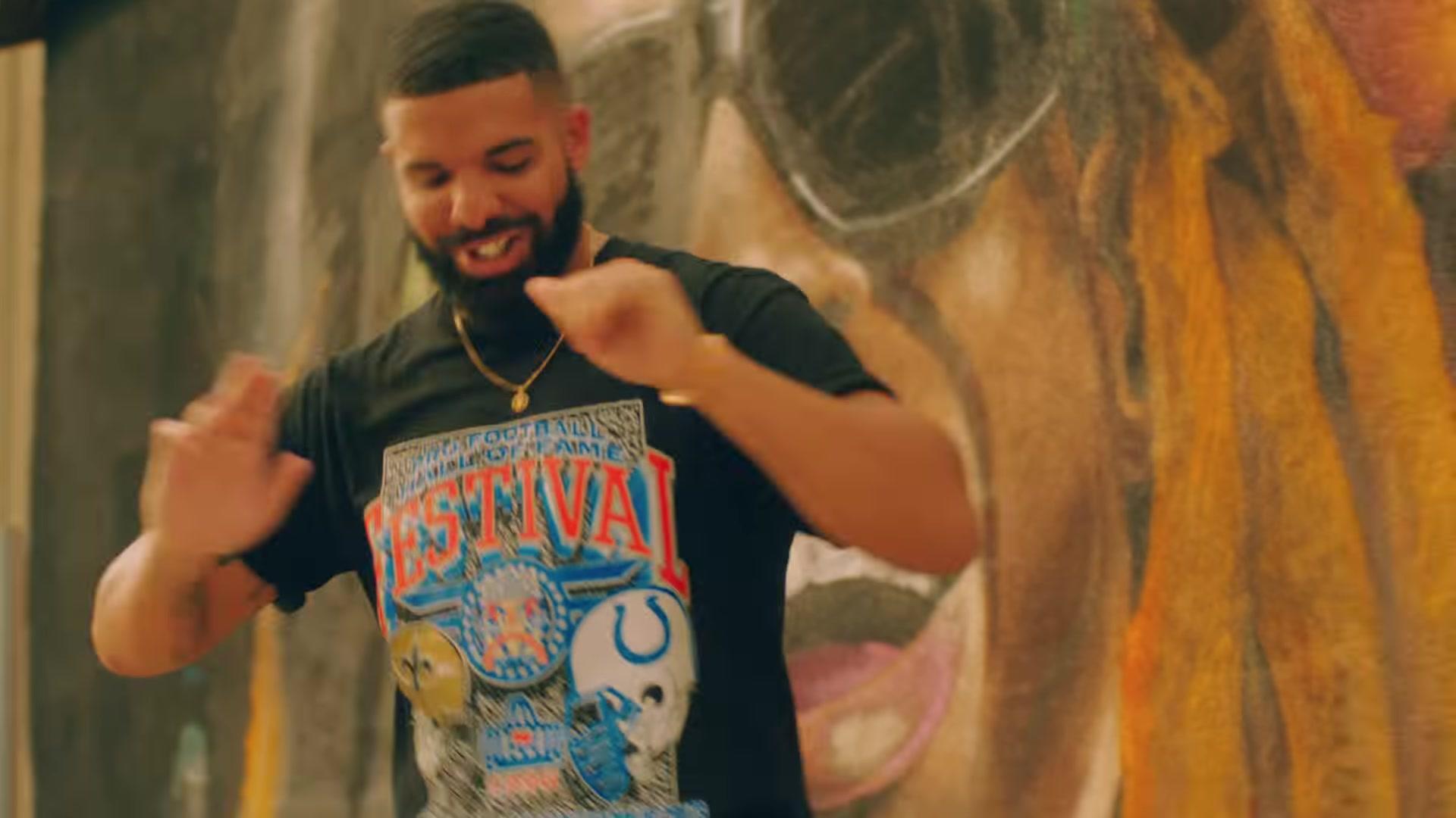 Pro Football Hall Of Fame Festival T Shirt Worn By Drake In “In My