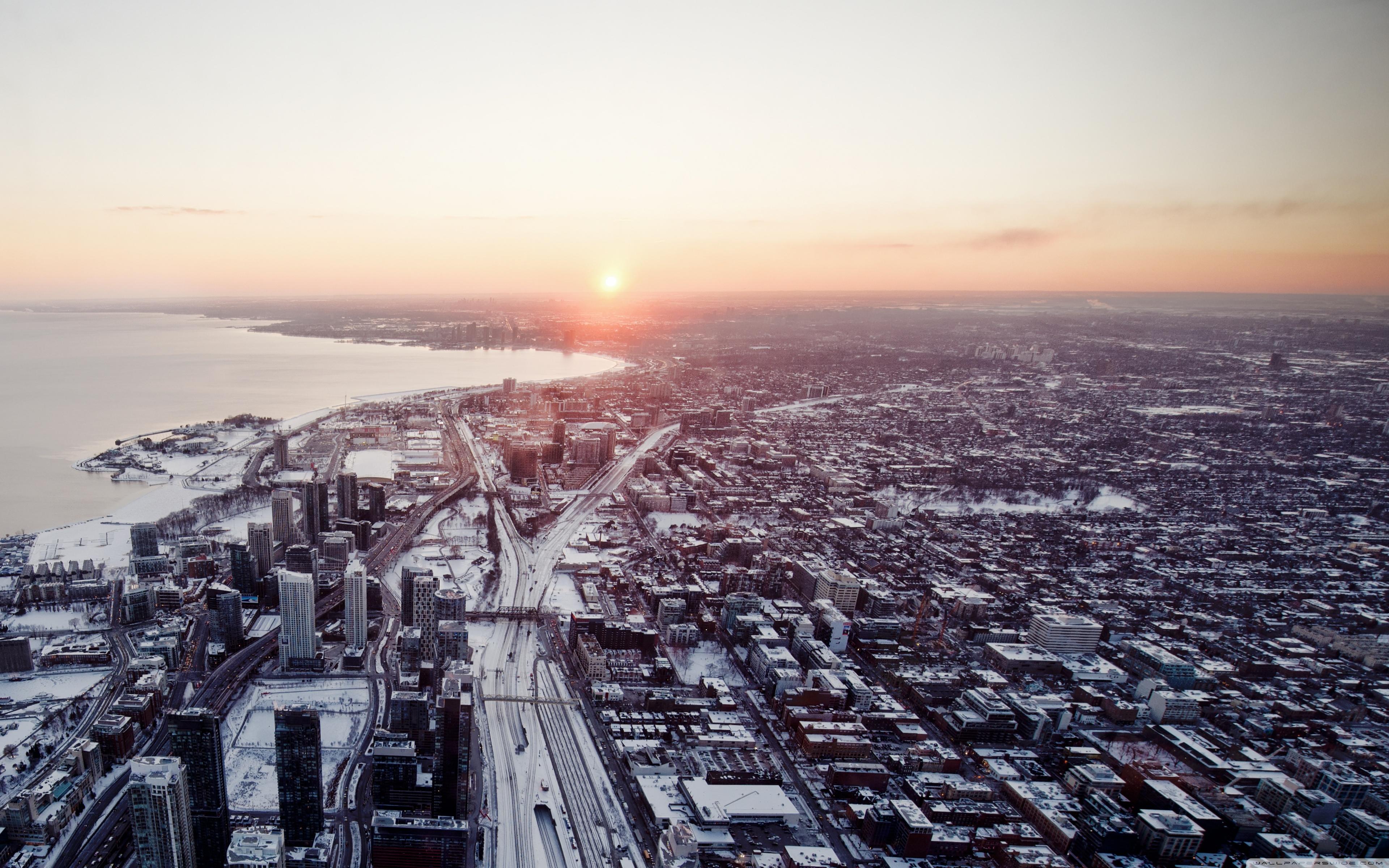 Aerial View Of Toronto City ❤ 4K HD Desktop Wallpaper for 4K Ultra