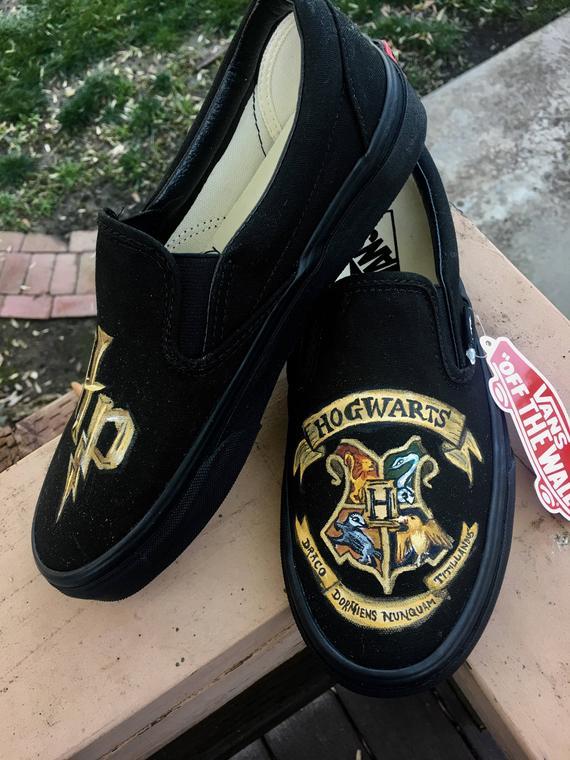 Harry Potter custom painted shoes (slip on Vans) Potter custom painted shoes (slip on Vans). Products in 2019. Potter Vans Wallpaper