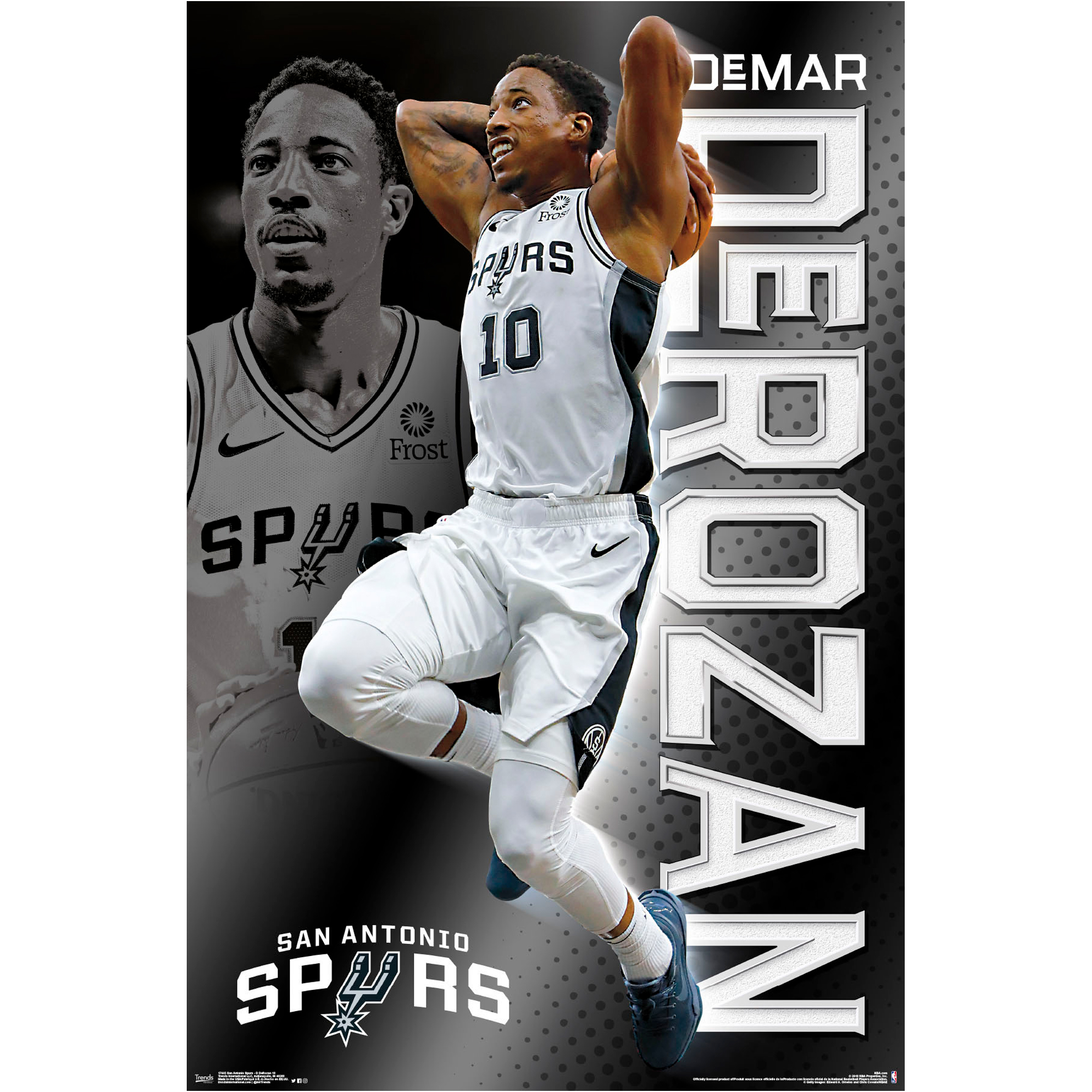DeMar DeRozan San Antonio Spurs 22.4'' x 34'' NBA Players Poster