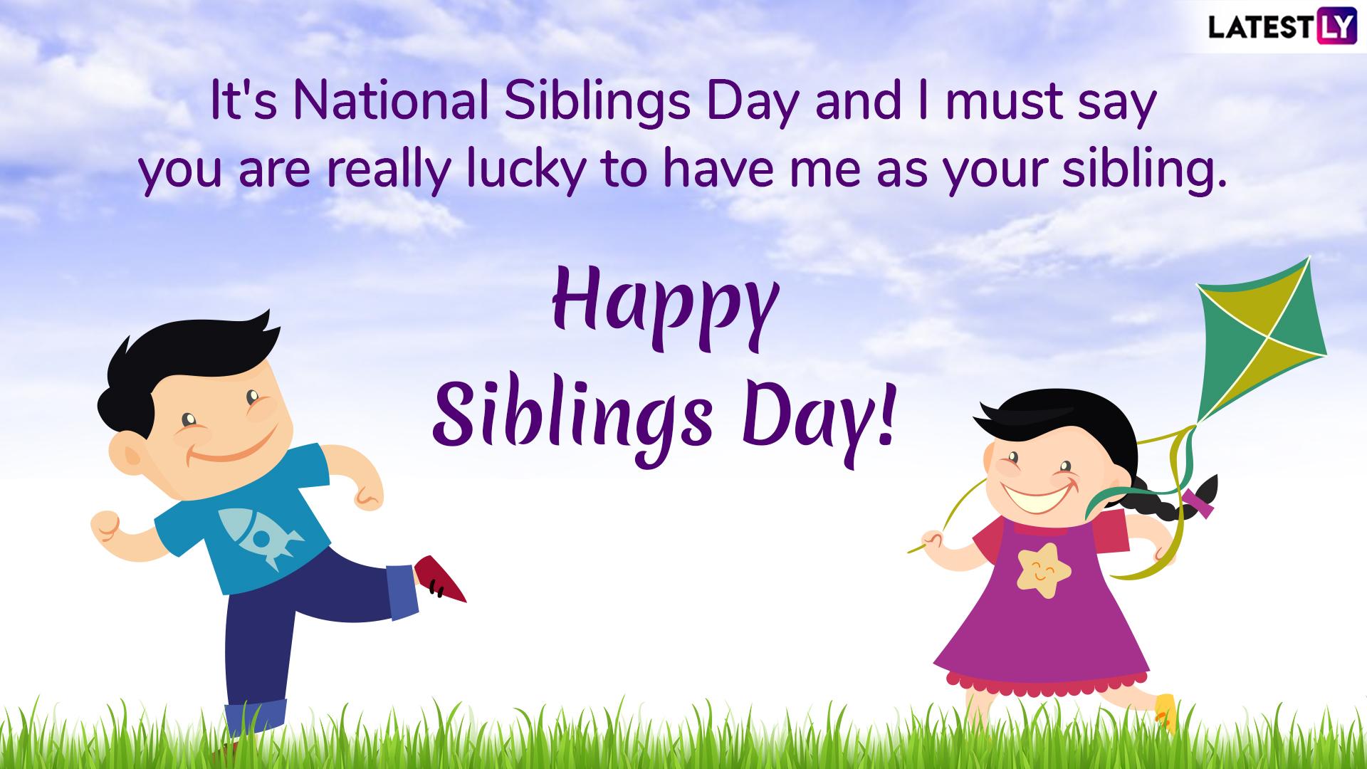 National Siblings Day 2019: Funny Quotes, GIF Image, and SMS