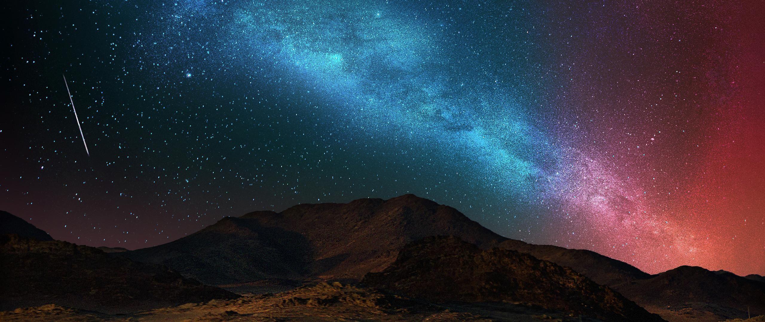 Widescreen Ubuntu Wallpaper. nature. Starry night wallpaper, Sky