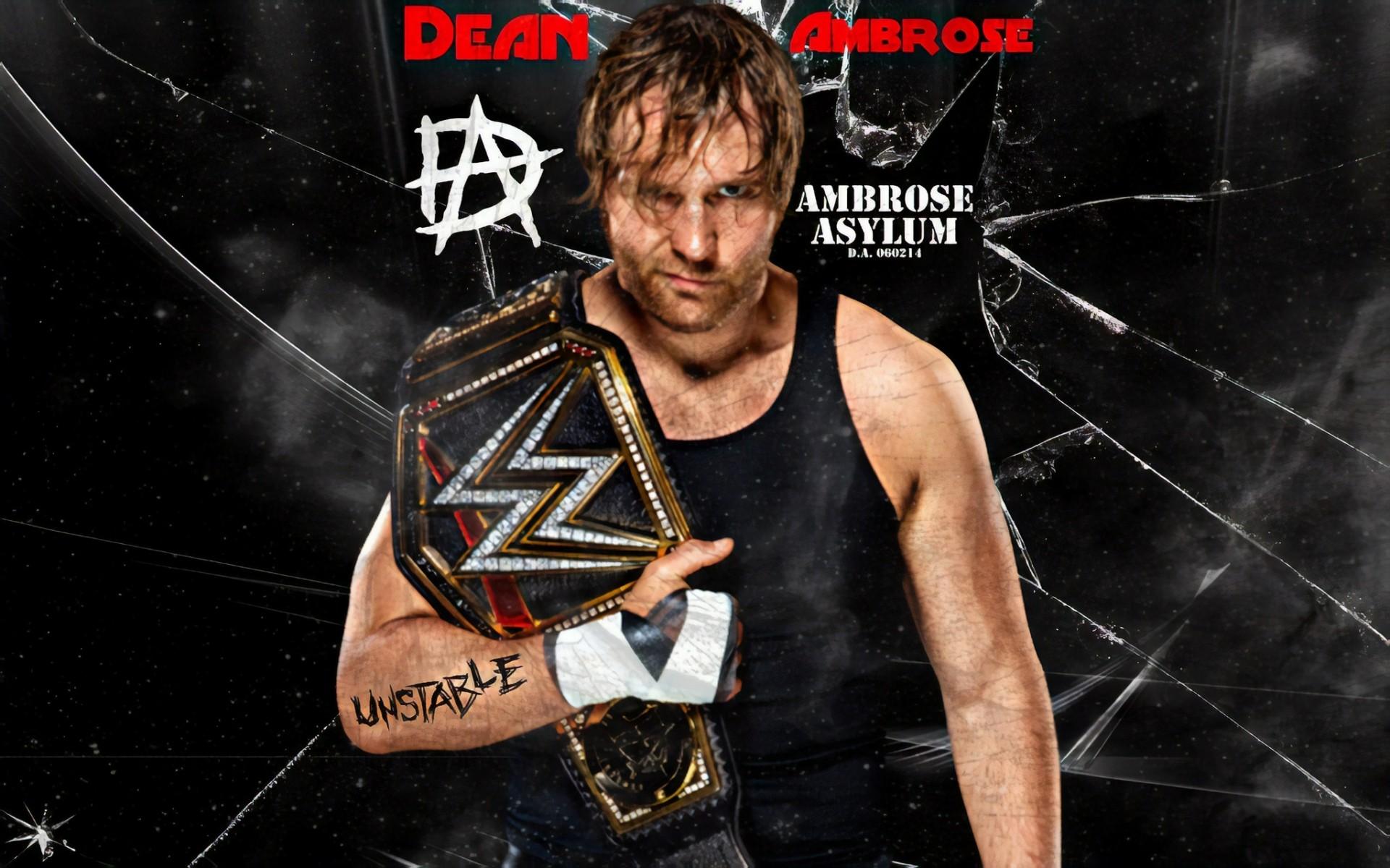 Dean Ambrose, HD Ambrose With Wwe Championship Free Wallpaper