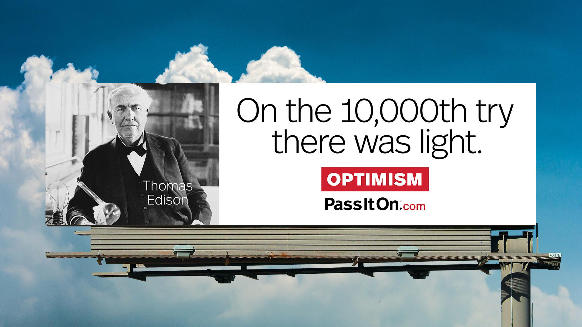 See the Thomas Edison Billboard and Pass it On