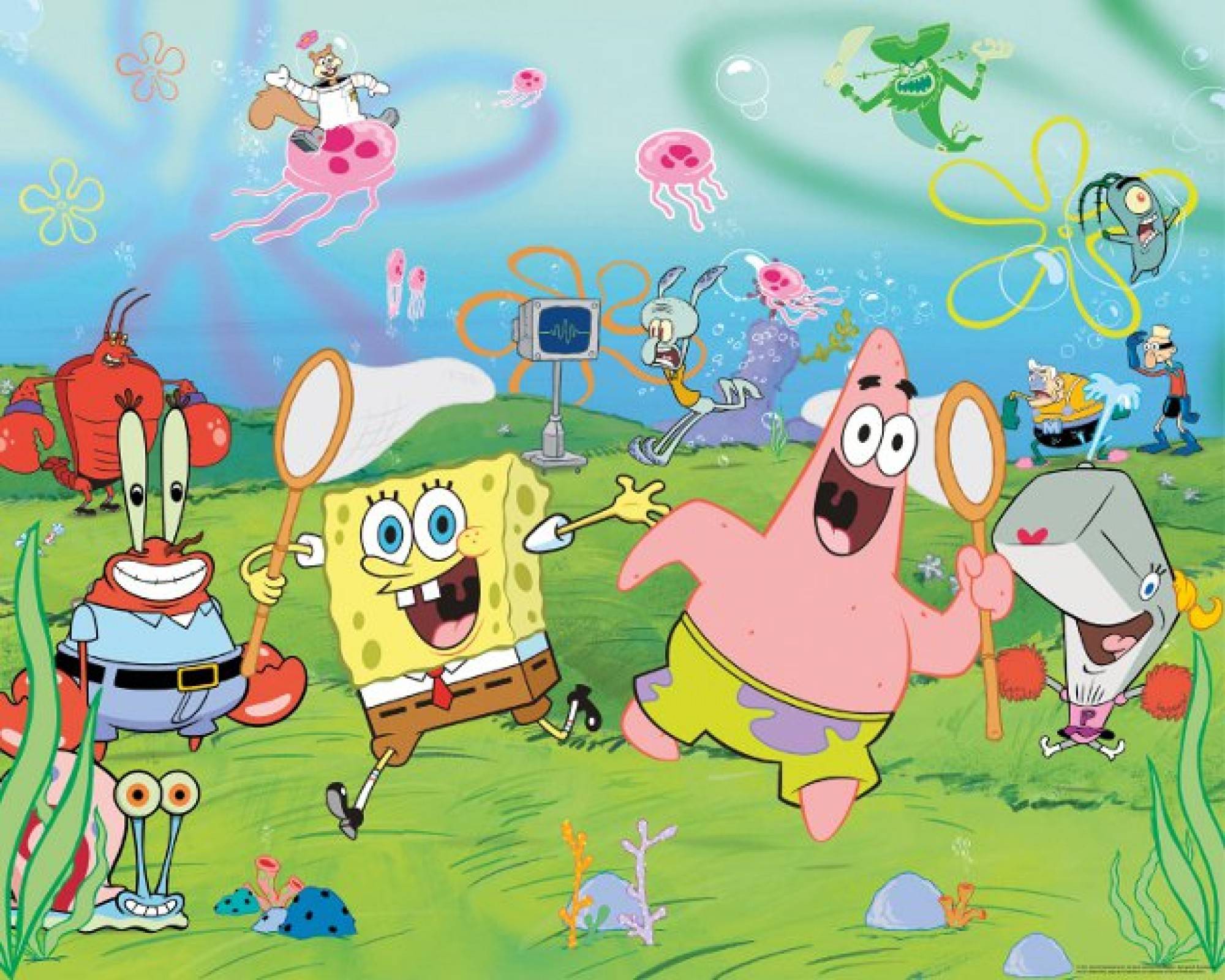 SpongeBob Characters HD Wallpaper, Background Image