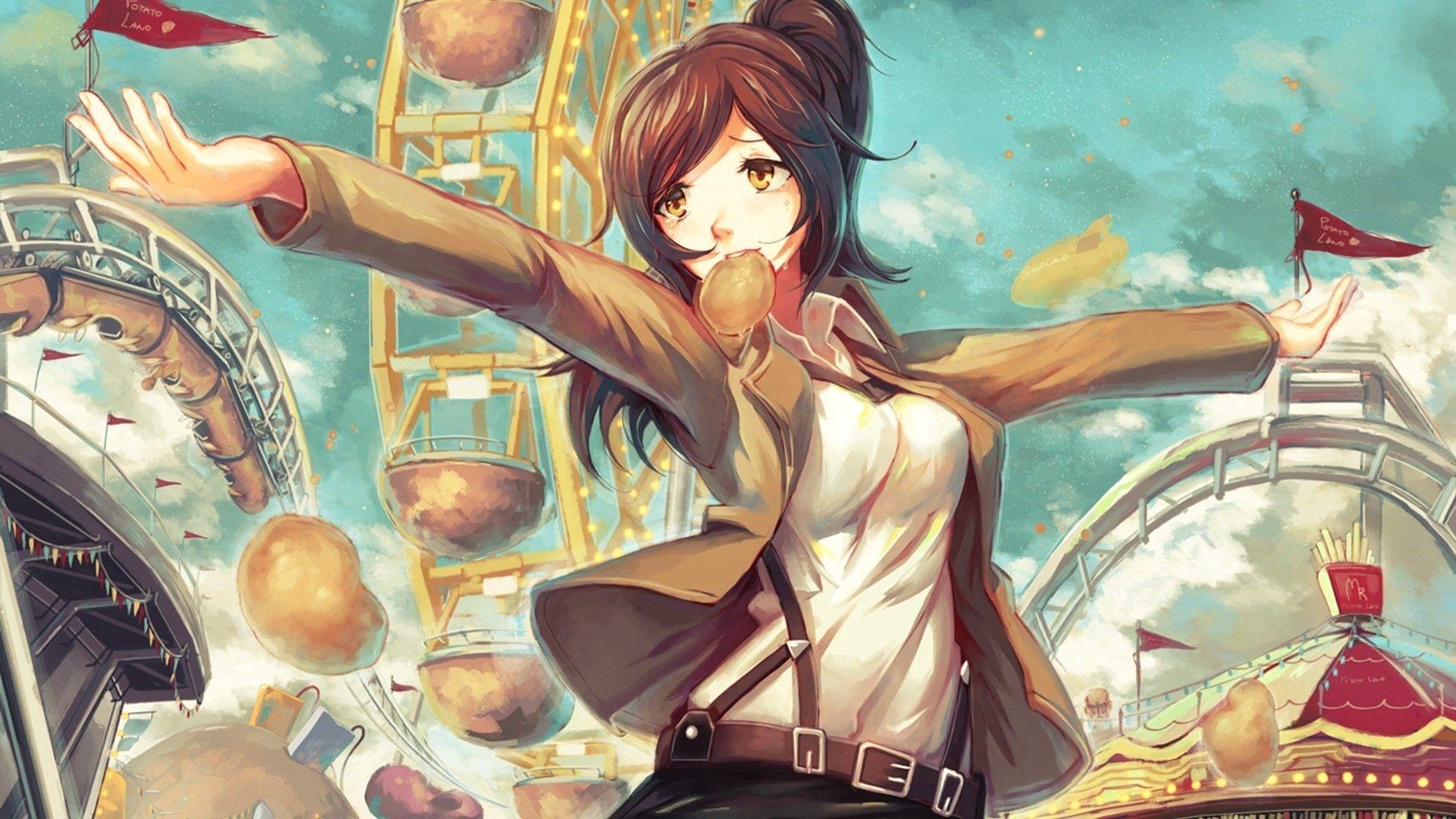 Sasha Braus on Titan wallpaper. Anime, Cartoon wallpaper, Anime art