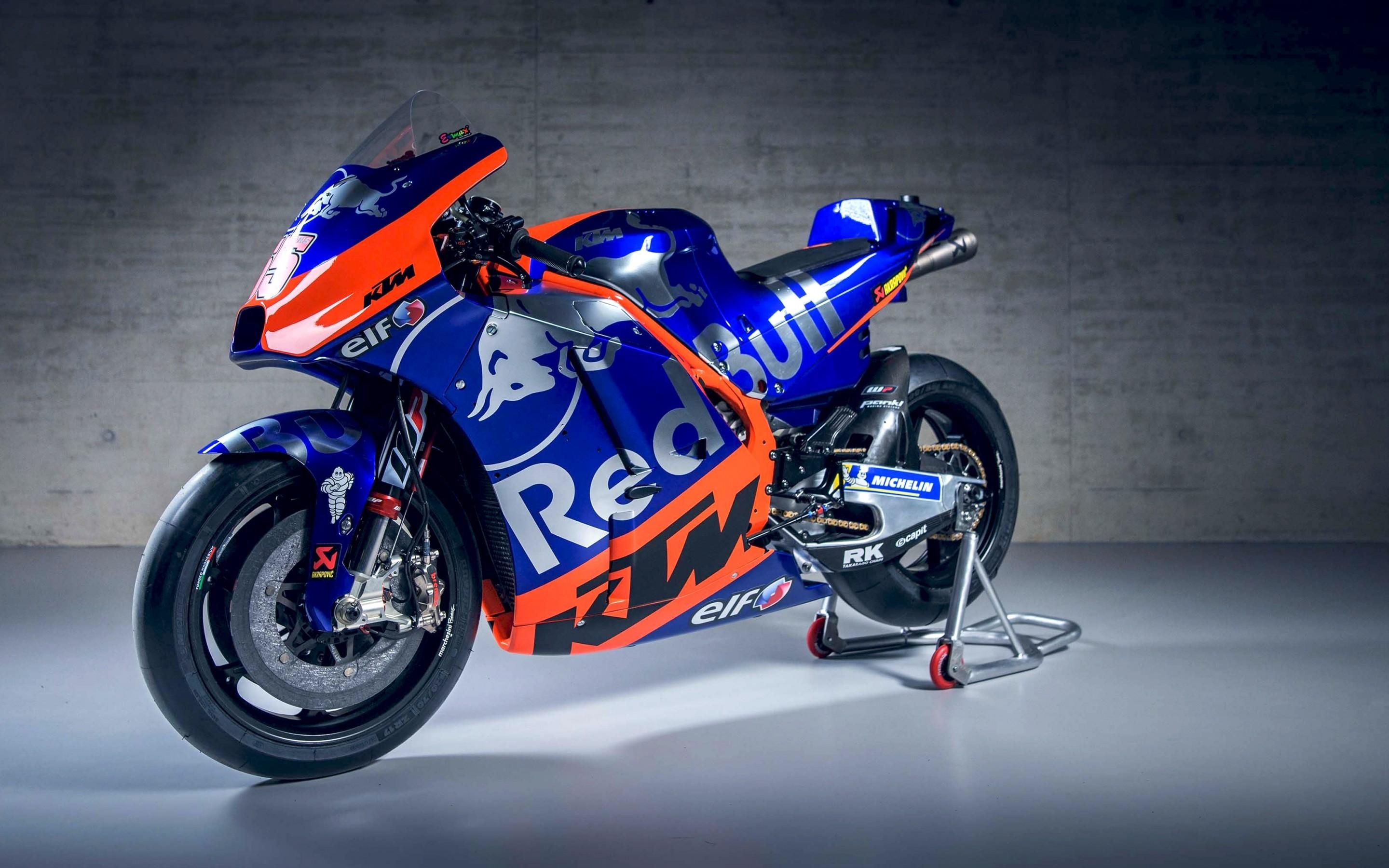 Download 2880x1800 Ktm 2019, Blue, Motogp, Sport Bike Wallpaper