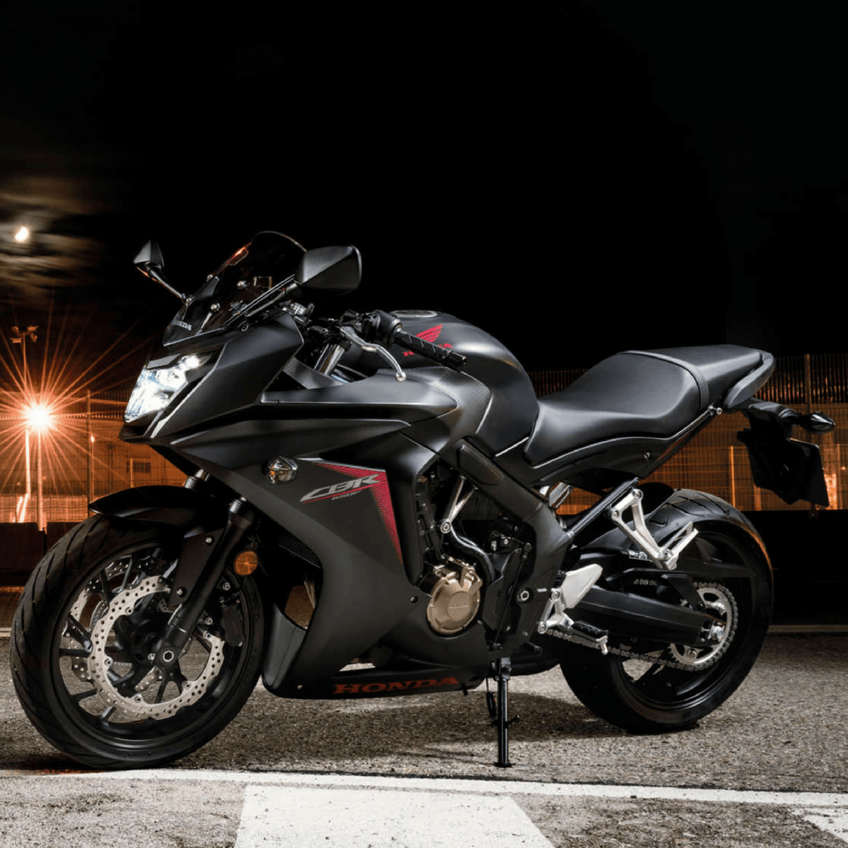 Download wallpaper 4k, Honda CBR650F, superbikes, 2018 bikes, night