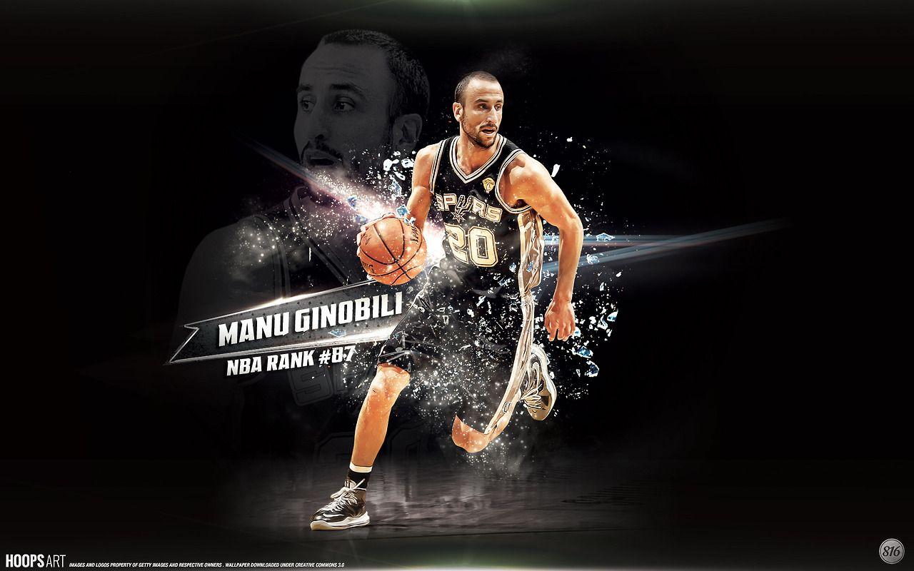 San Antonio Spurs, Manu Ginobili wallpaper from HoopsArt.com