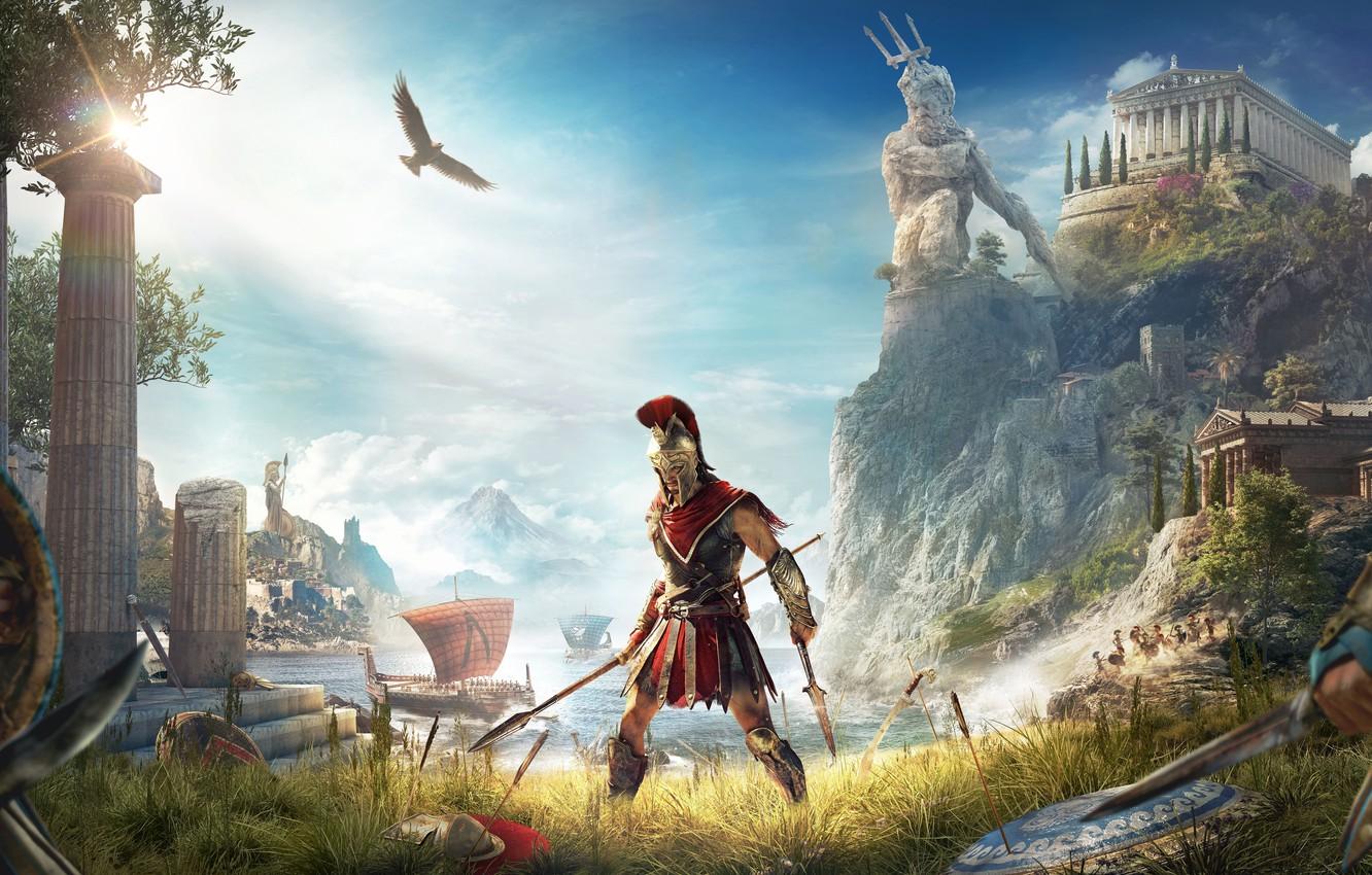 Wallpaper game, Ubisoft, Assassin's Creed, Odyssey, E3 2018