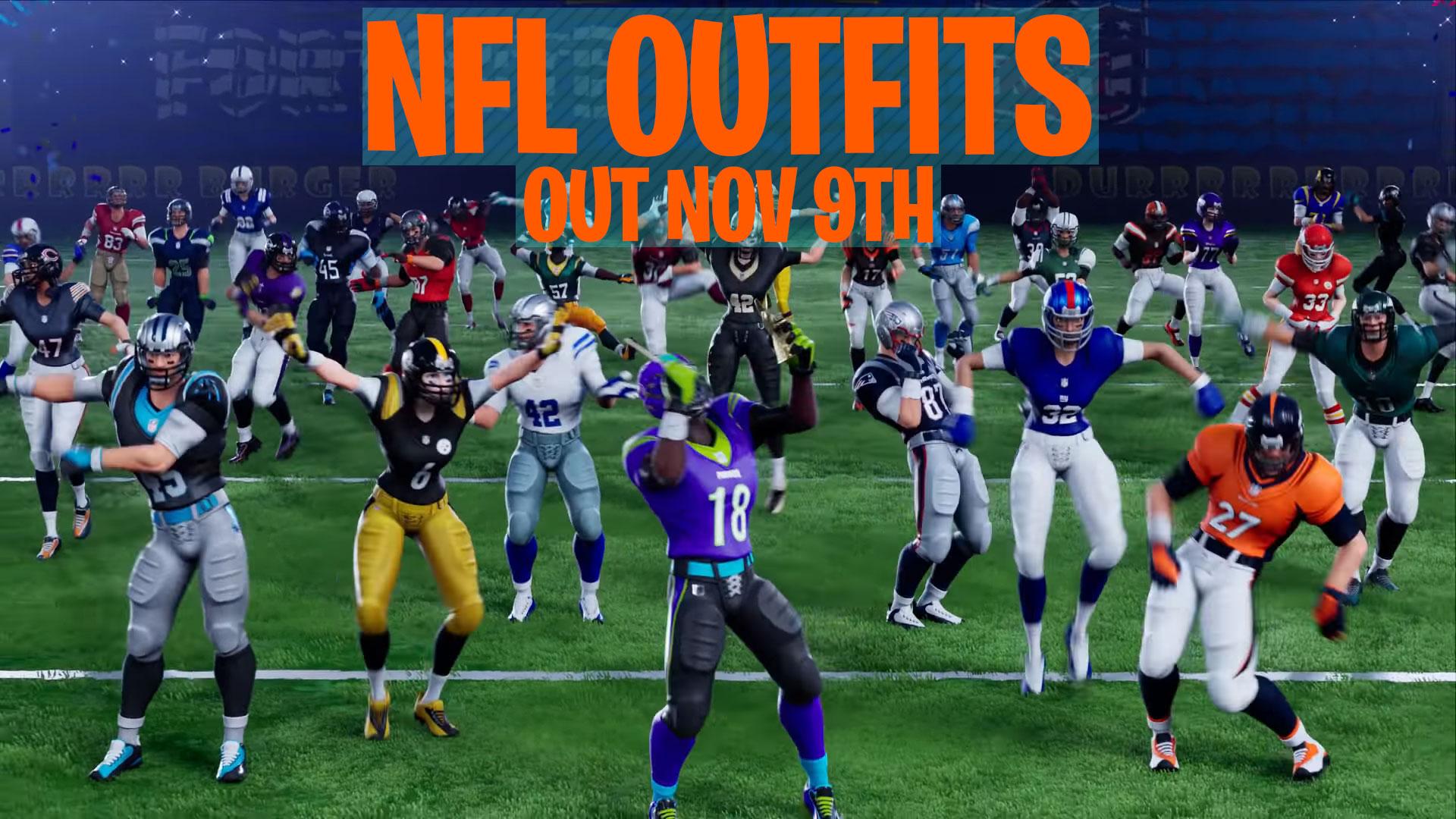 Fortnite NFL outfits coming to the item store