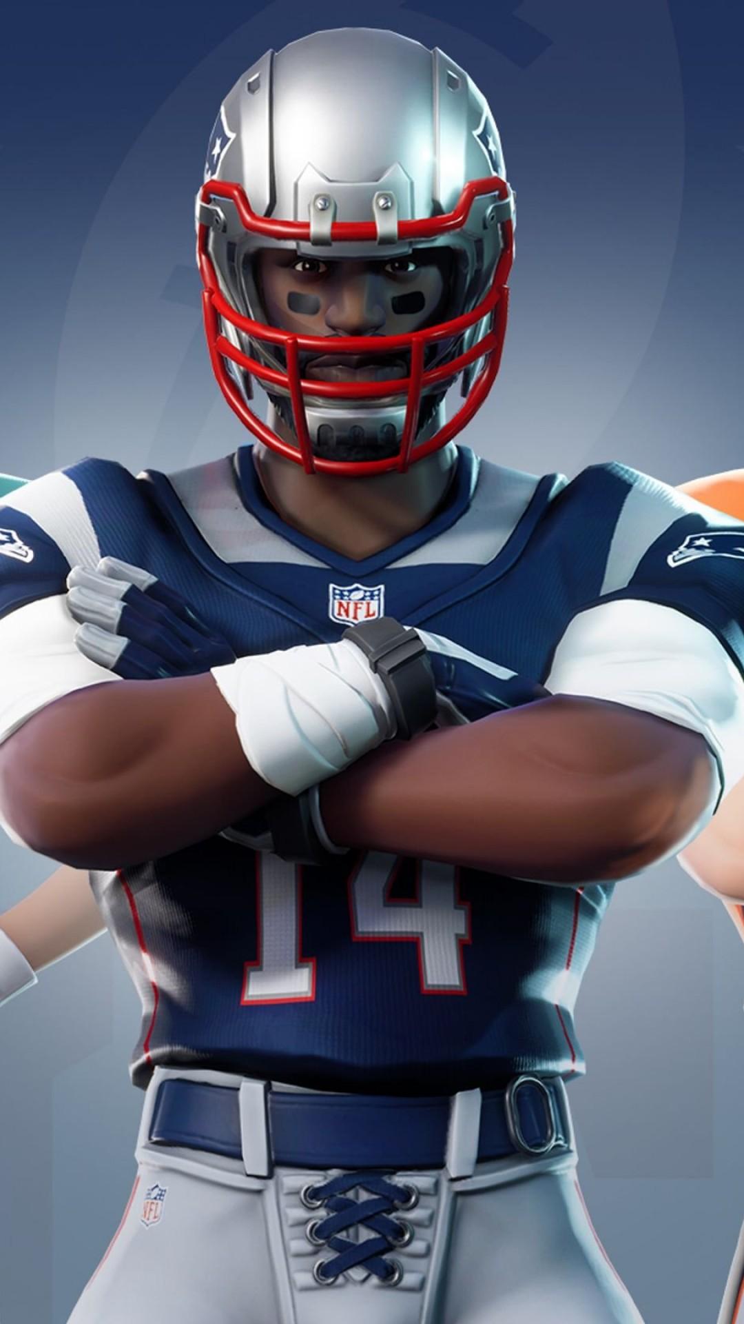 Wallpaper Fortnite NFL outfits, screenshot, 4K, Games