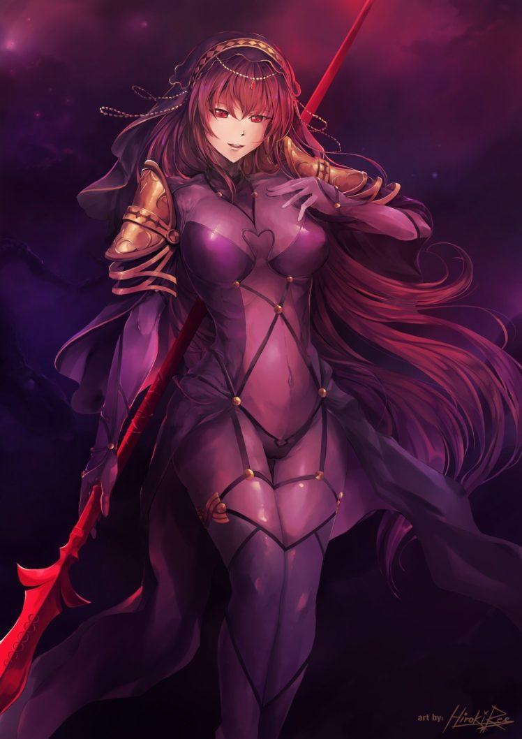 long hair, Fate Grand Order, Scathach ( Fate Grand Order ), Bodysuit