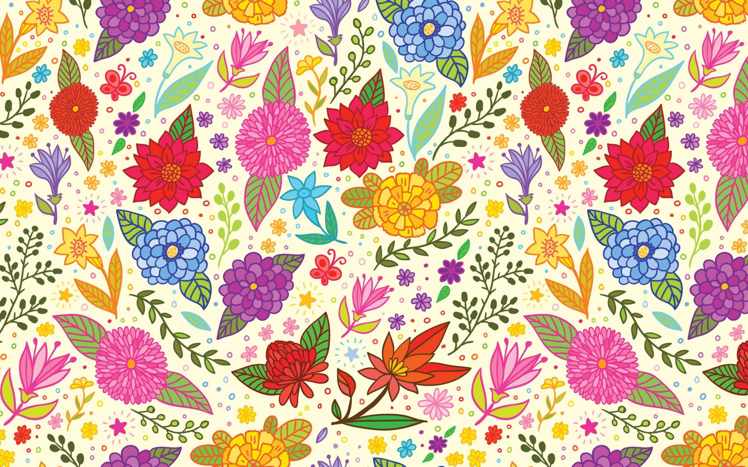 Vector Flower Pattern Wallpaper Download HD Vector Flower Pattern