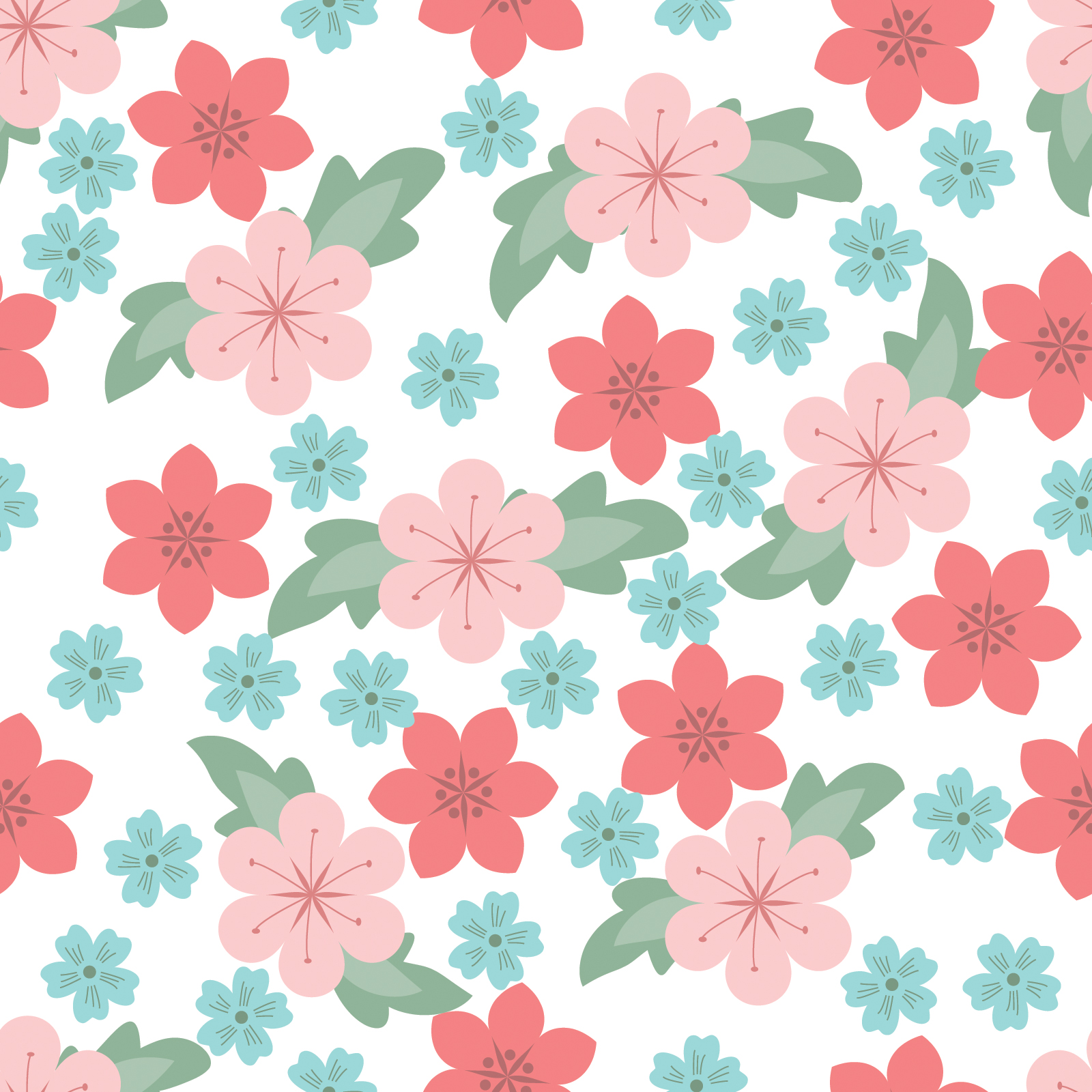pink flower background pattern