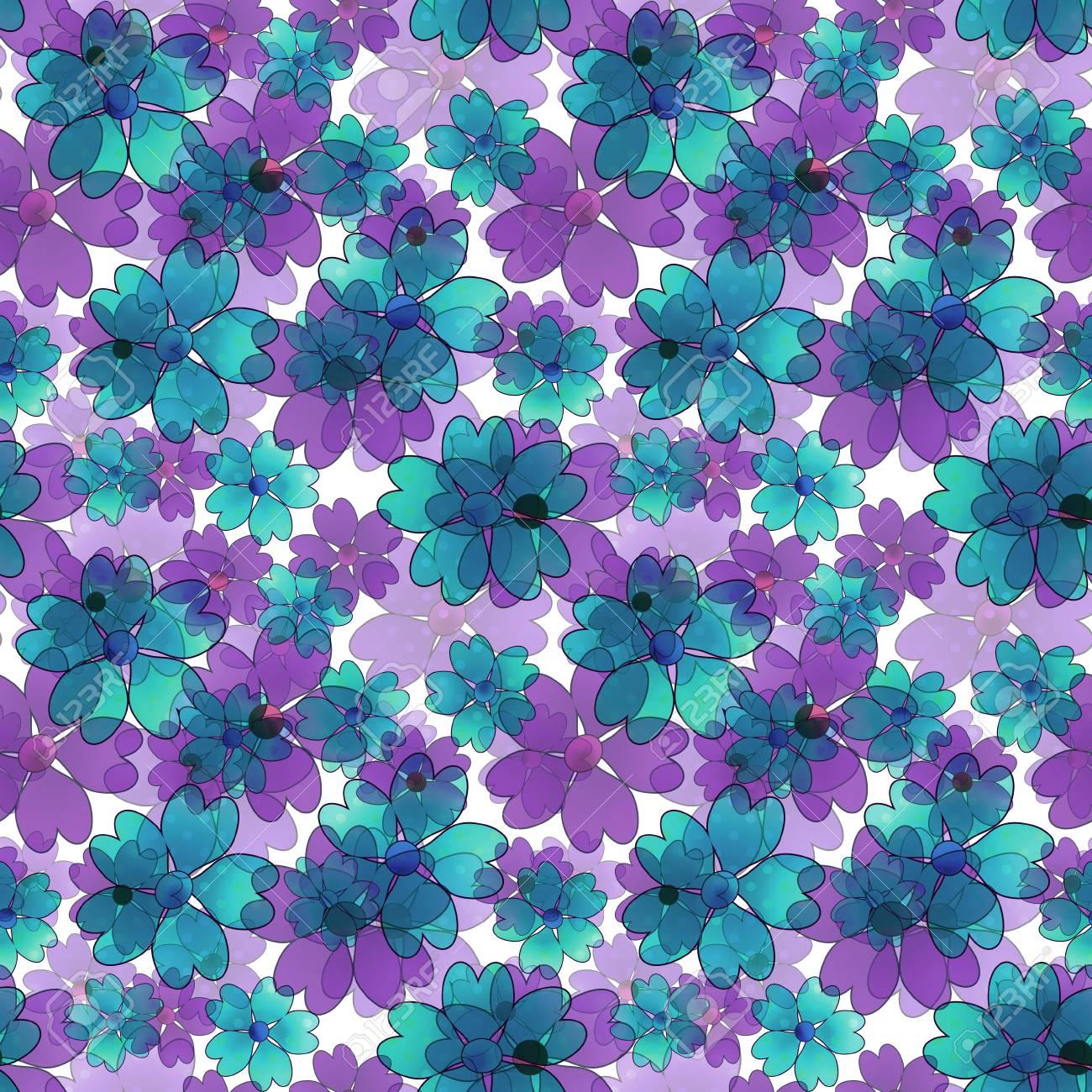 Purple Flower Pattern Wallpaper For iPhone Festival Wallpaper