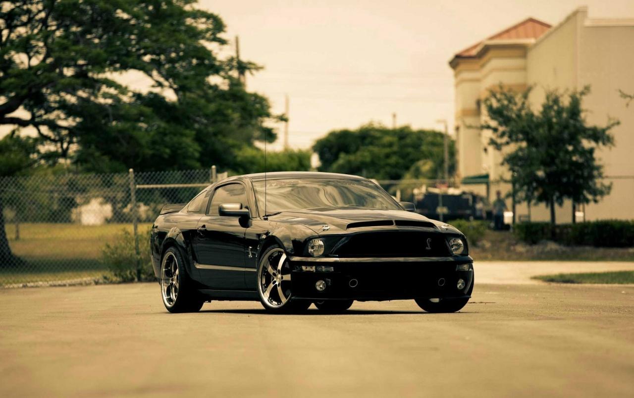 Black Mustang wallpaper. Black Mustang