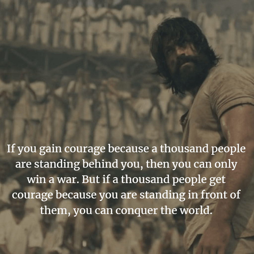 KGF Chapter 1 Movie— Quotes